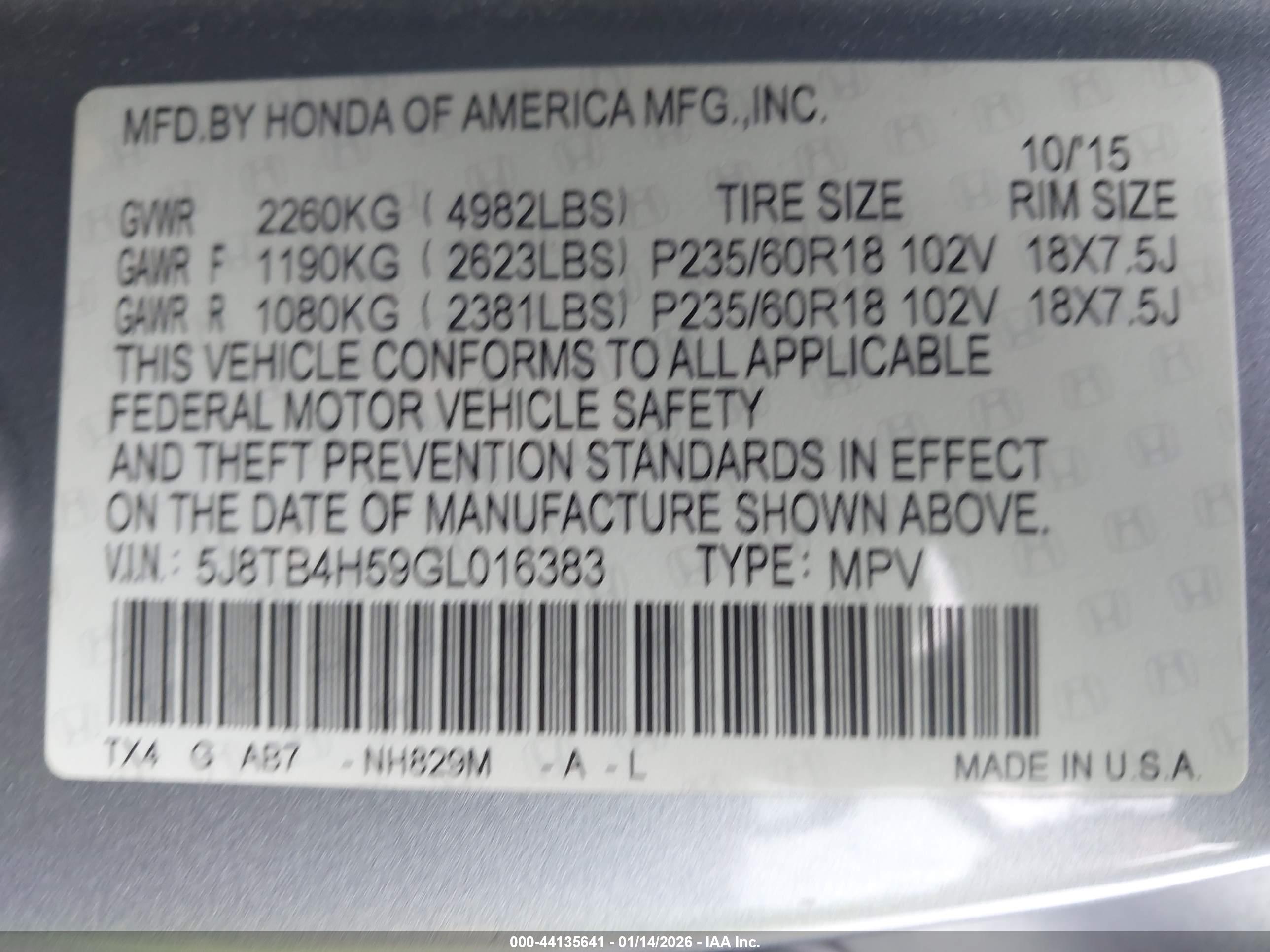 ACURA RDX image 9