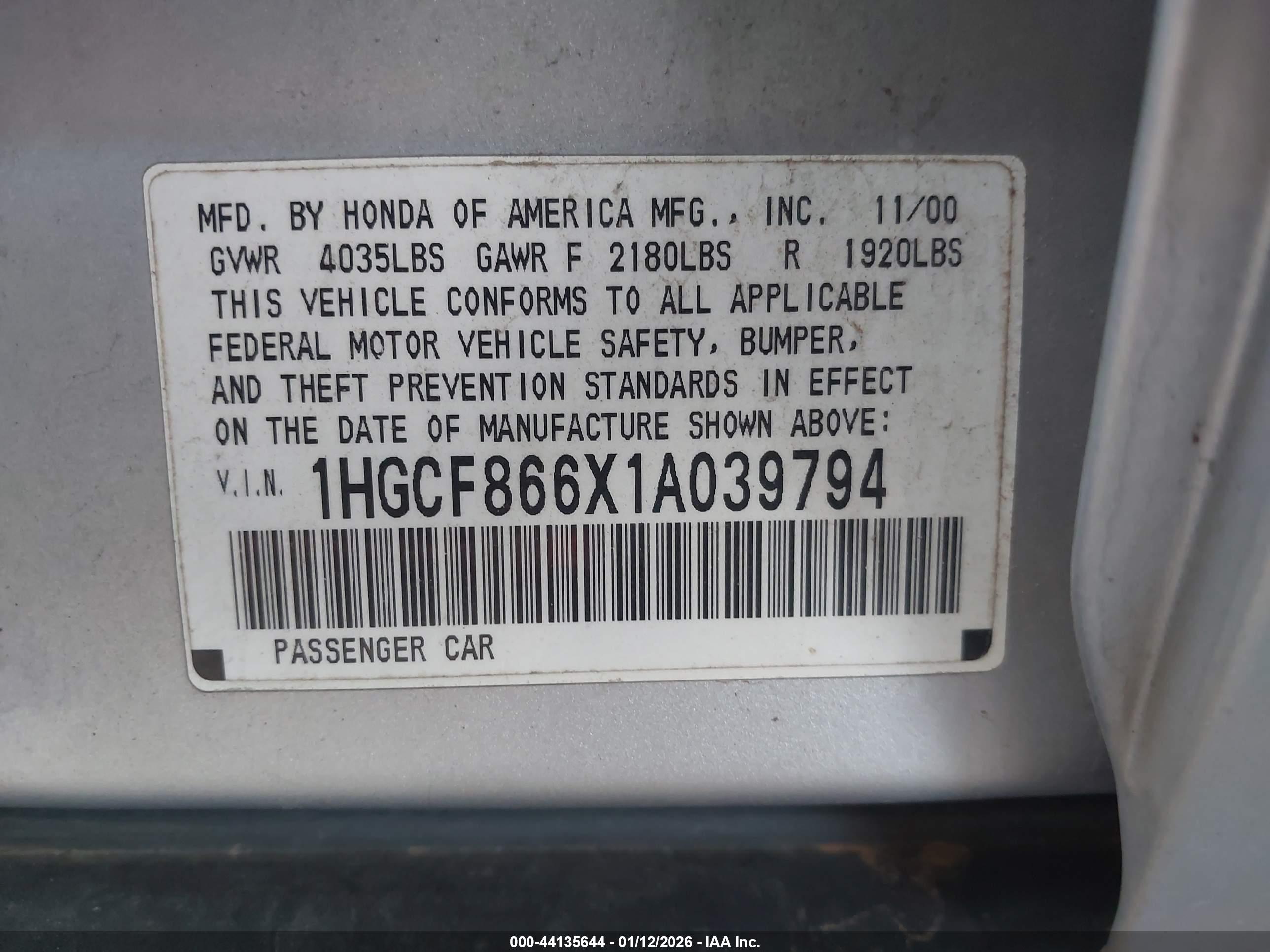 HONDA ACCORD image 9