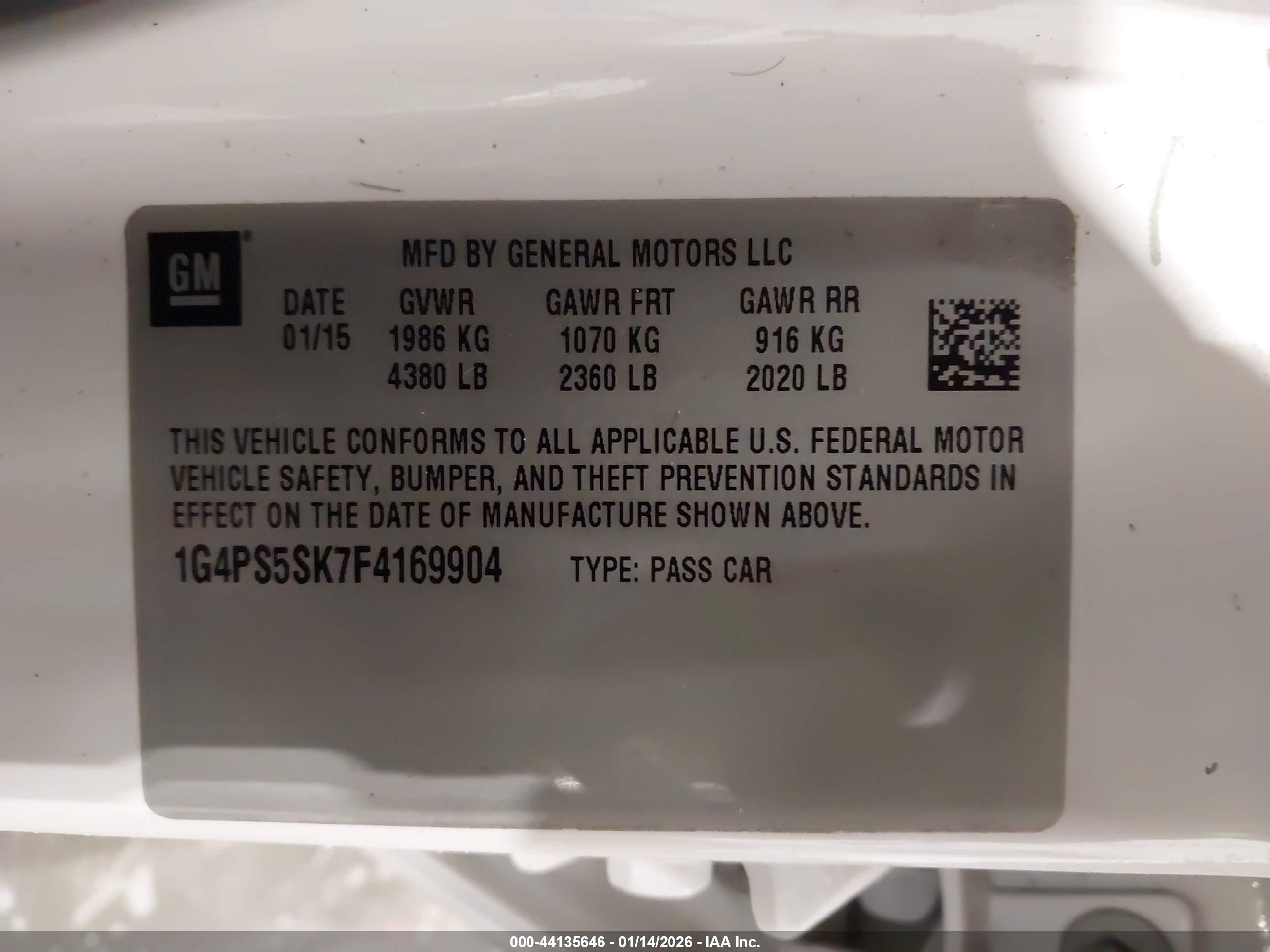 BUICK VERANO image 9