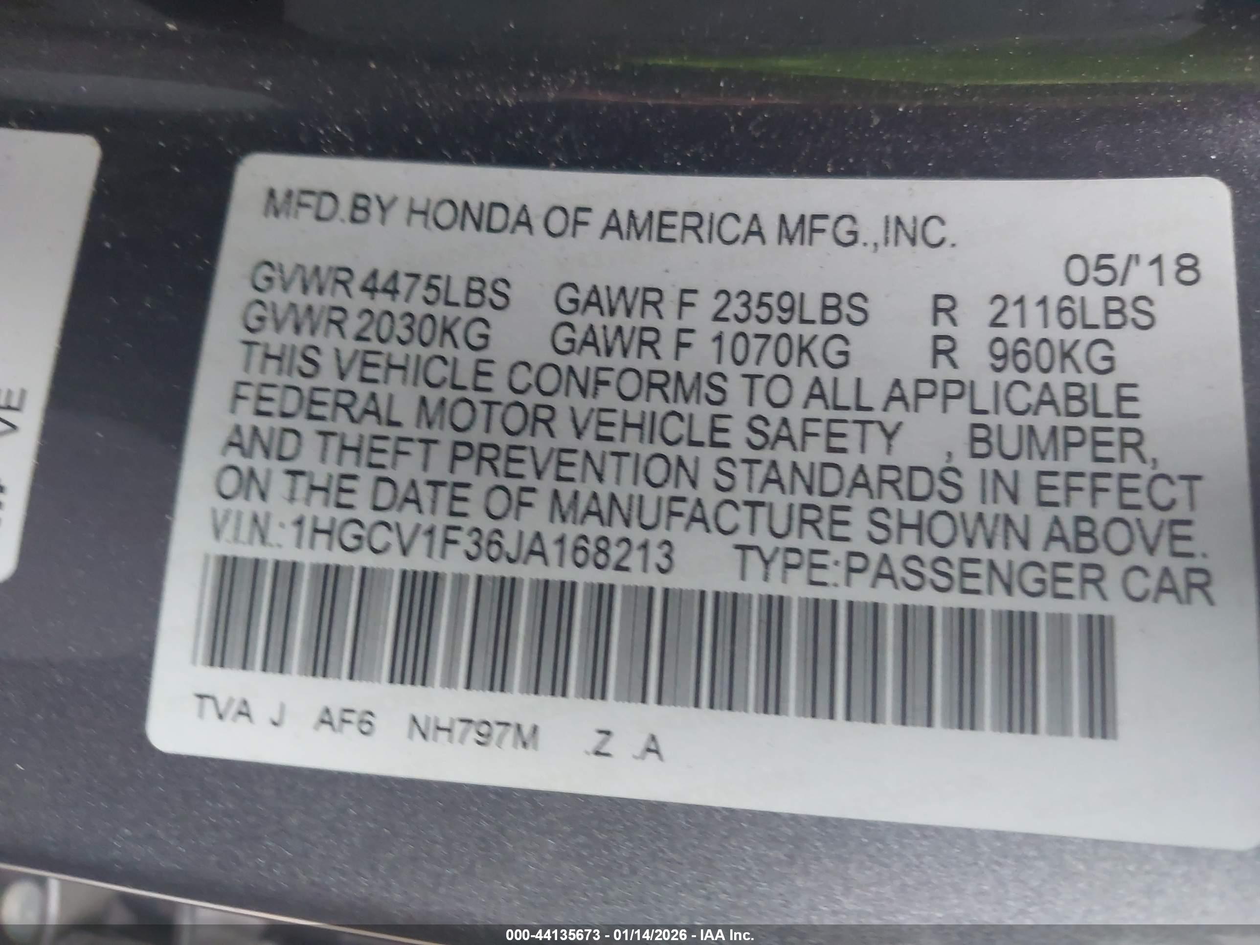 HONDA ACCORD image 9