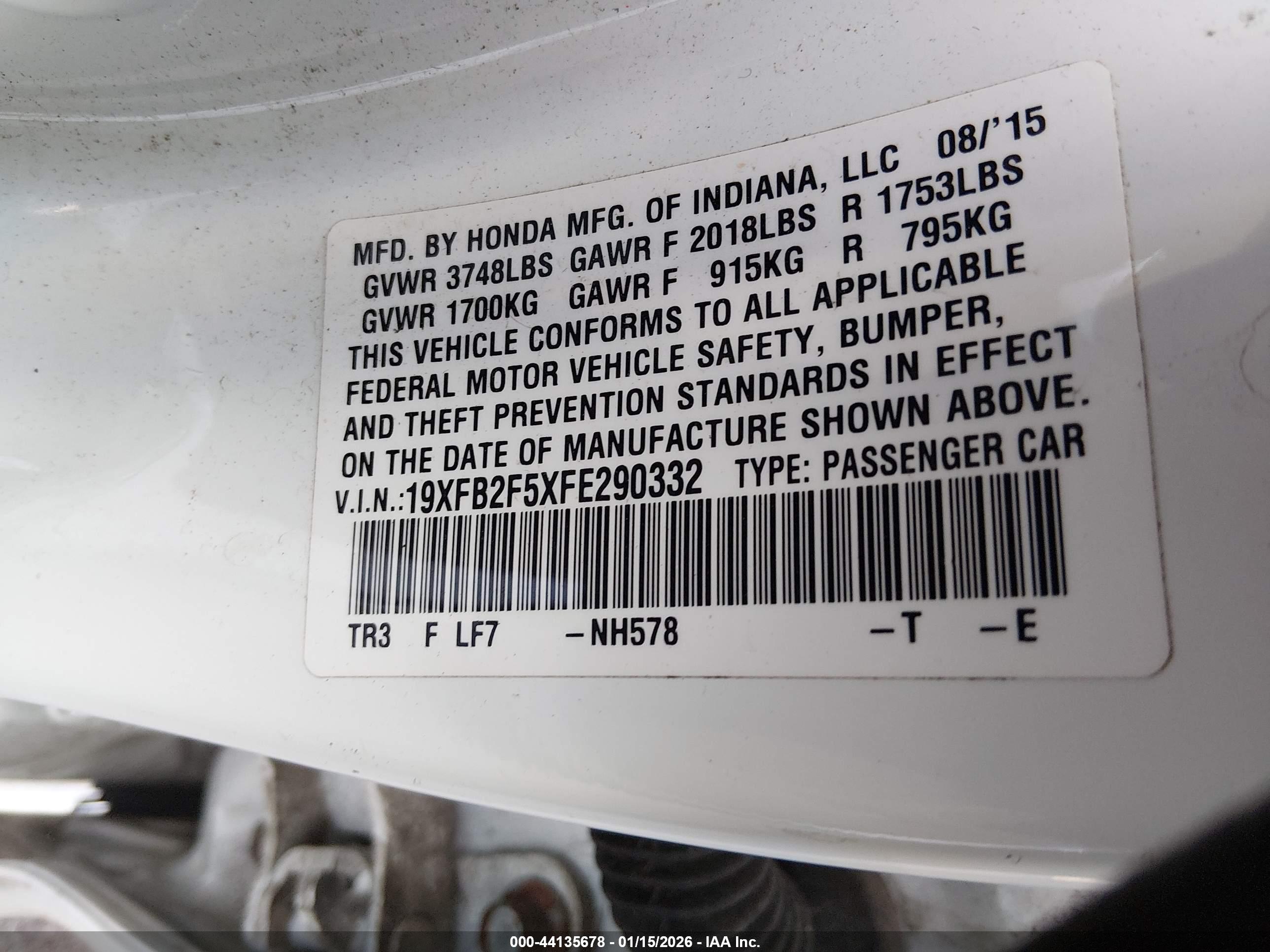 HONDA CIVIC image 9