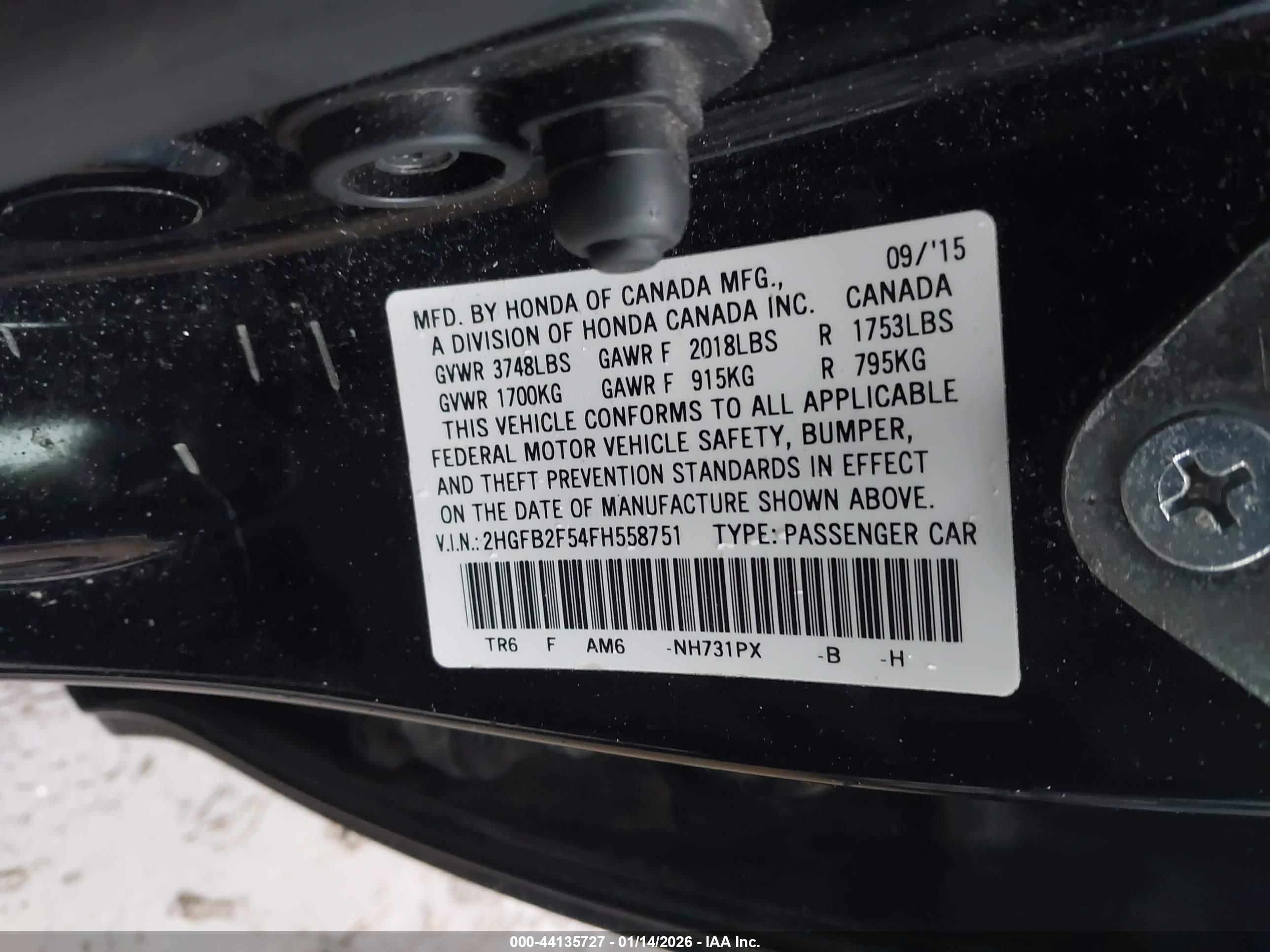 HONDA CIVIC image 9