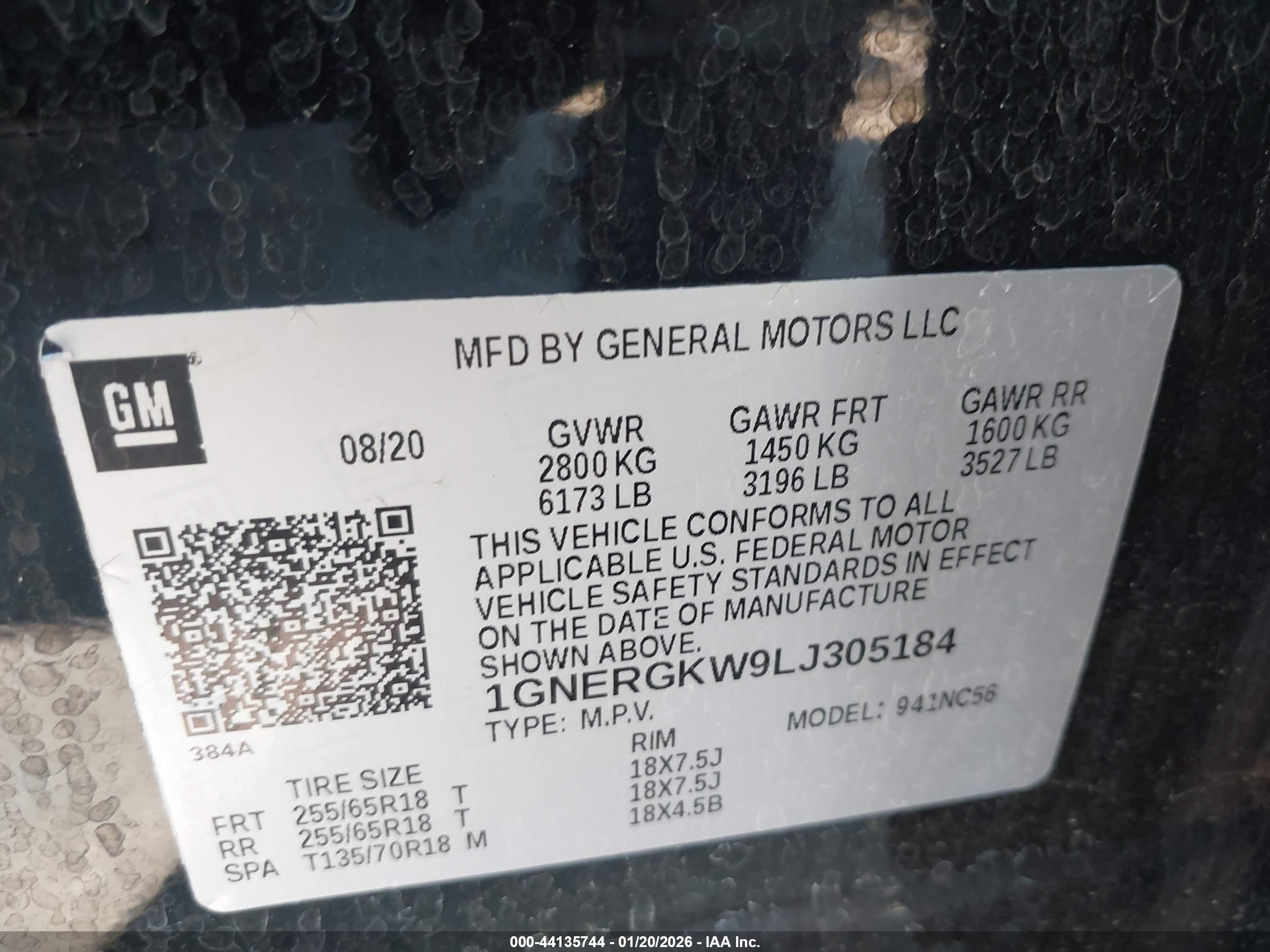 CHEVROLET TRAVERSE image 9