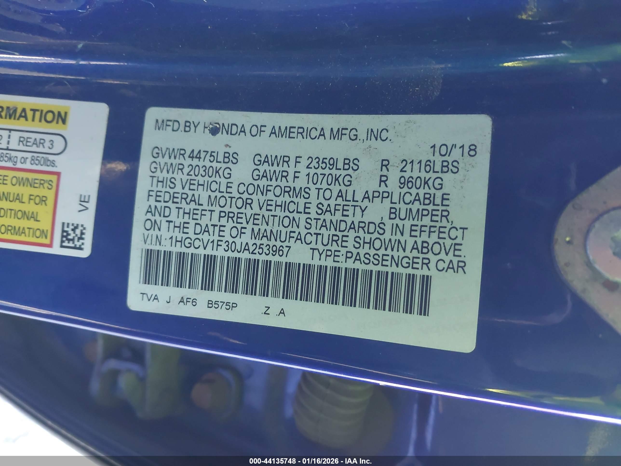 HONDA ACCORD image 9