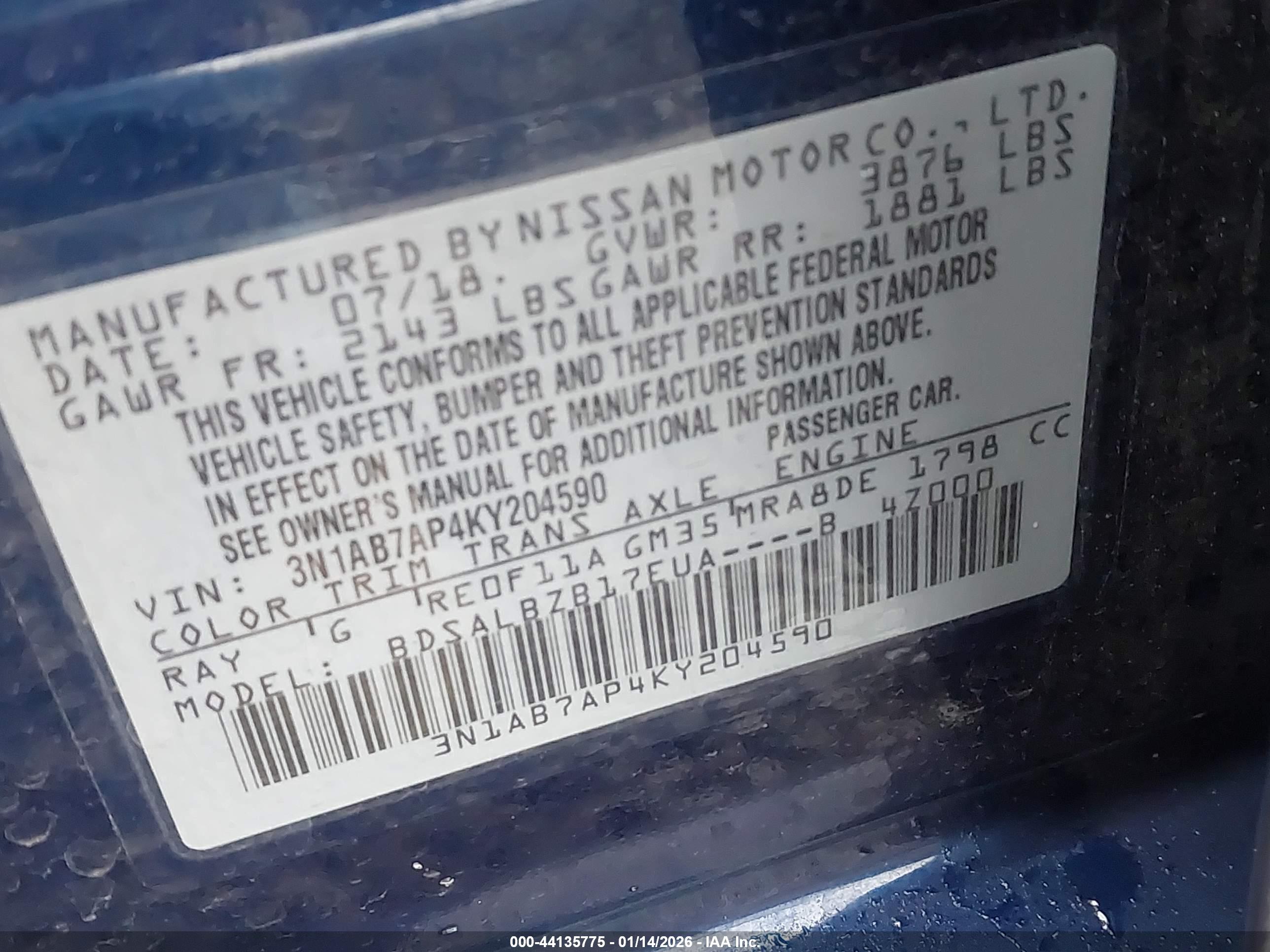 NISSAN SENTRA image 9