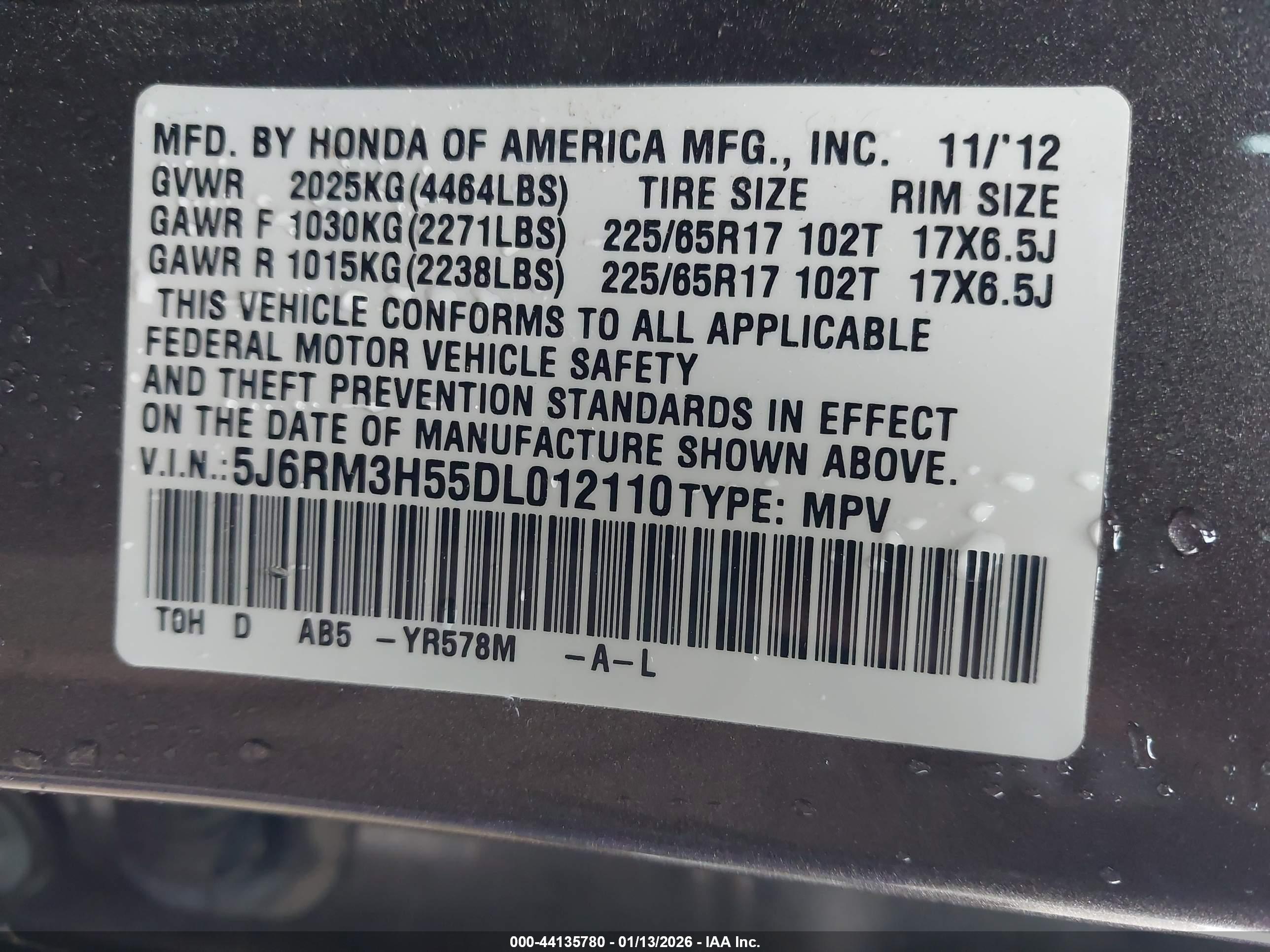 HONDA CR-V image 9