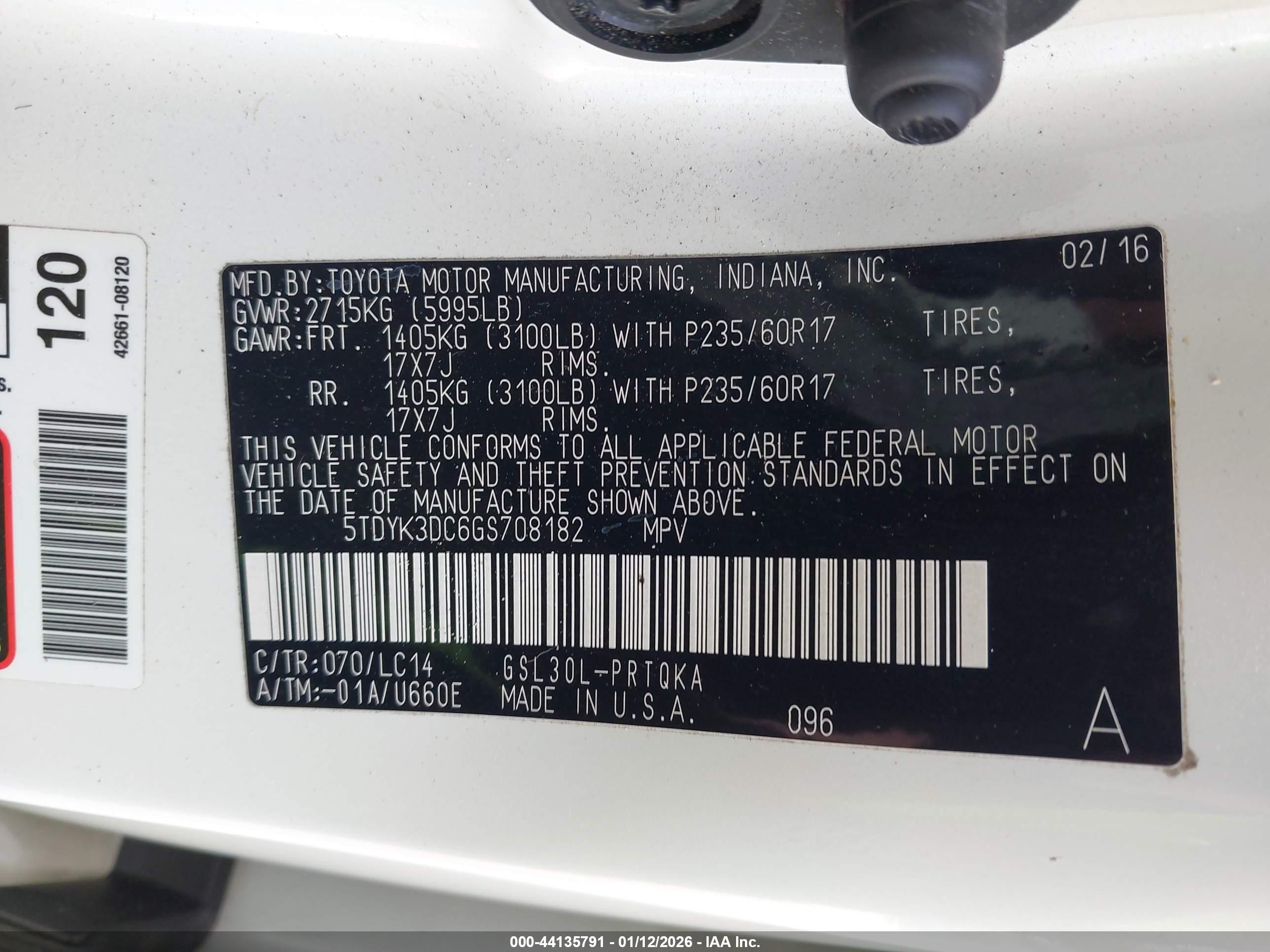 TOYOTA SIENNA image 9