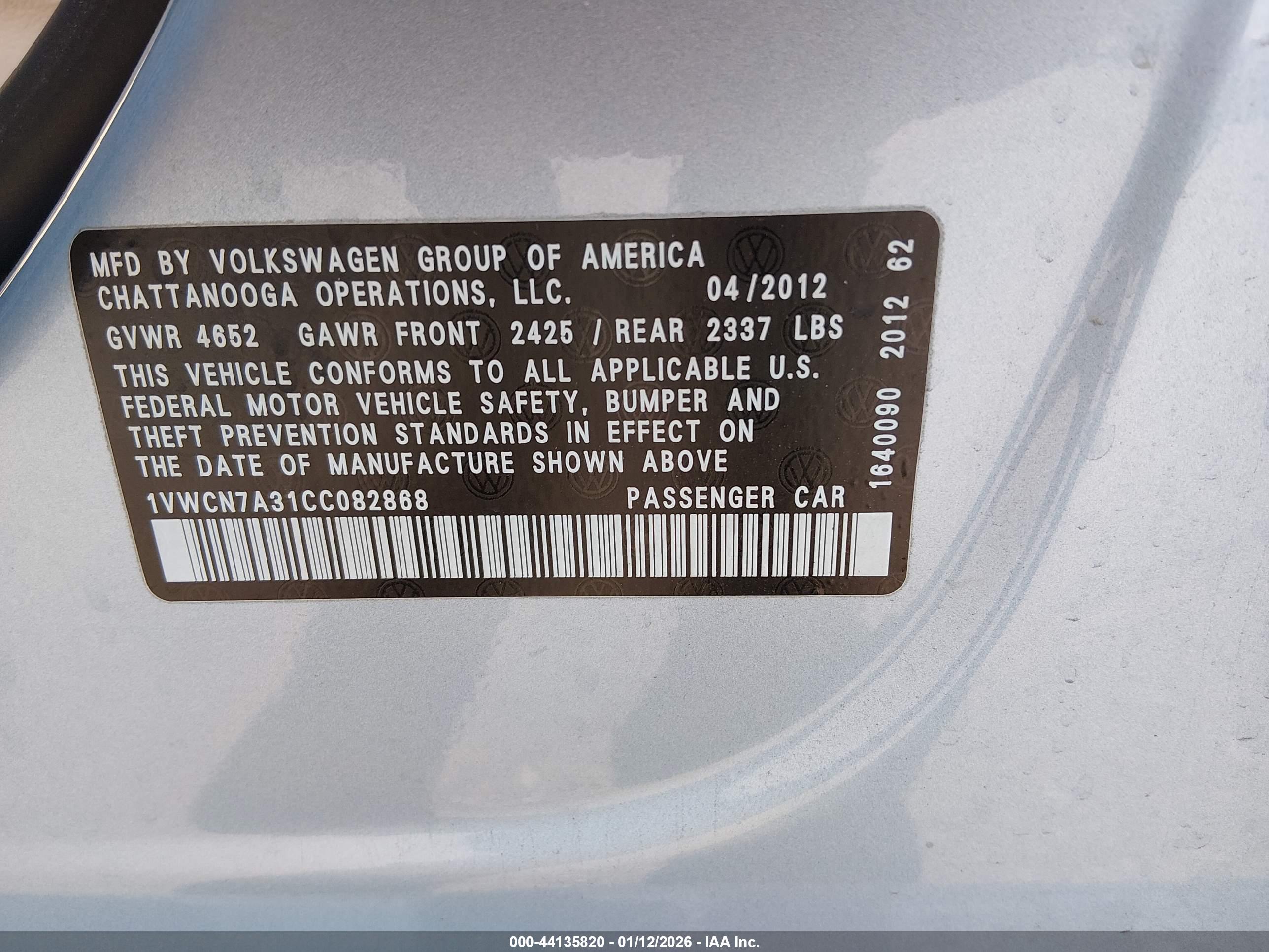 VOLKSWAGEN PASSAT image 9