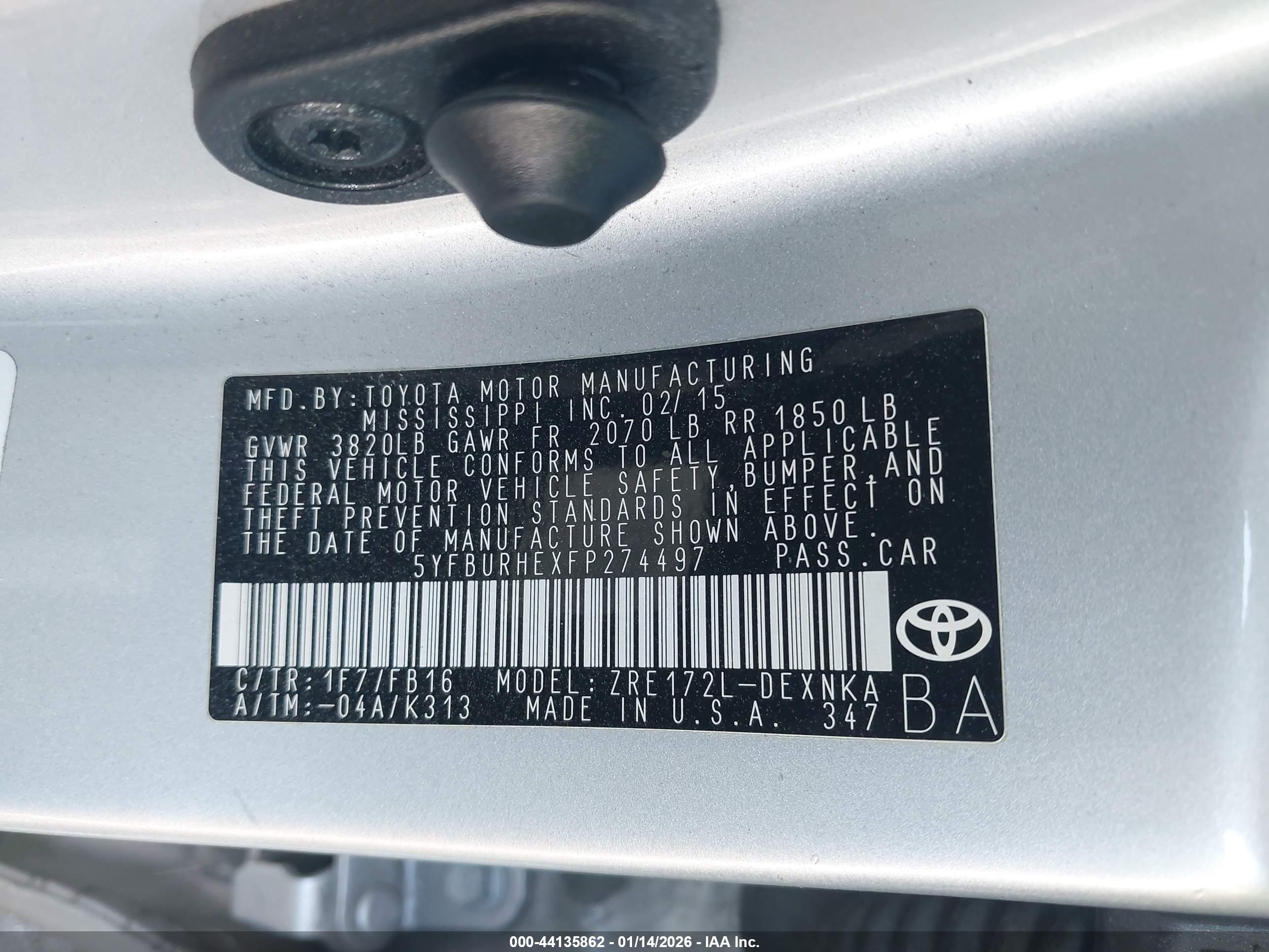 TOYOTA COROLLA image 9