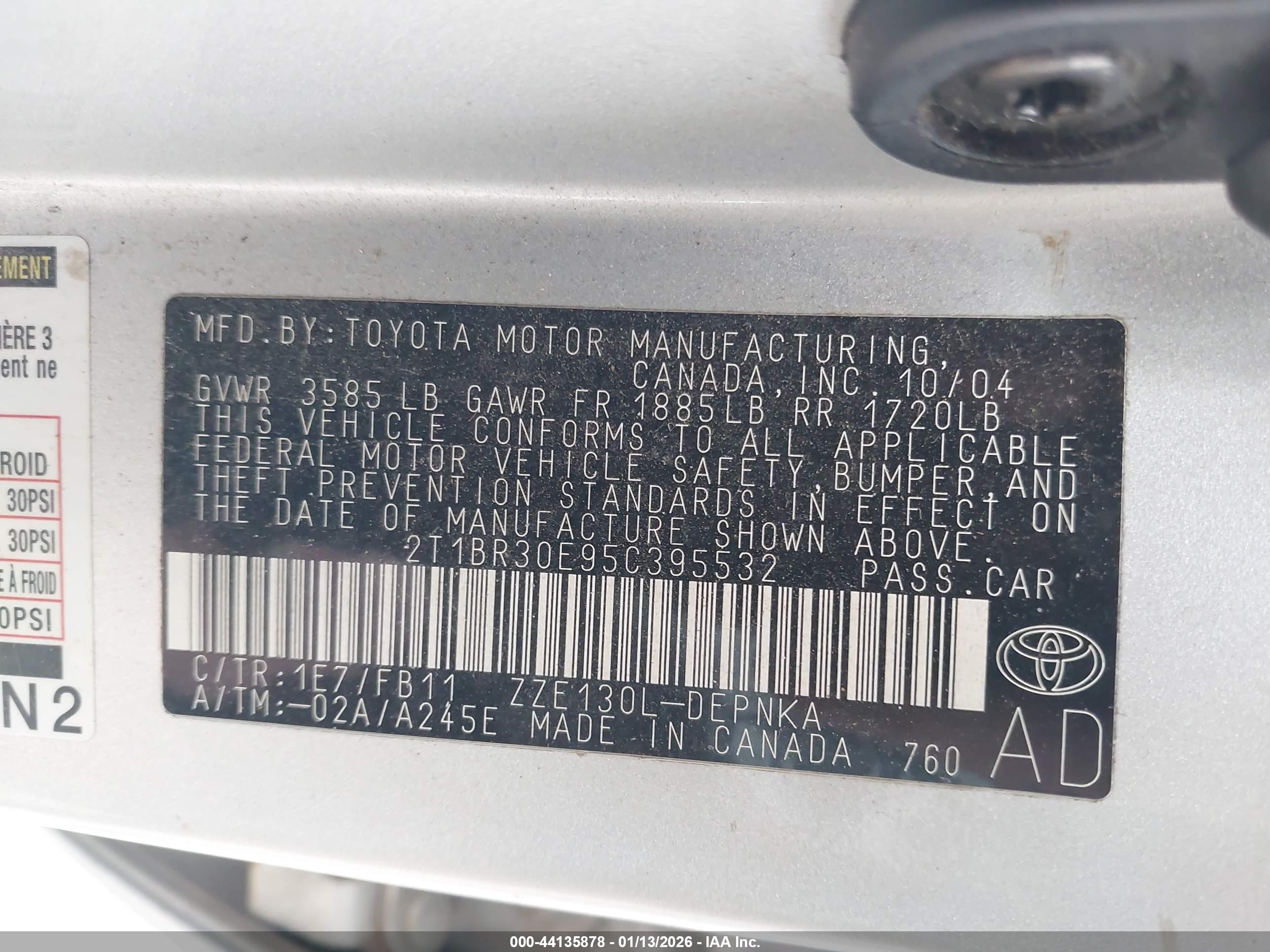 TOYOTA COROLLA image 9