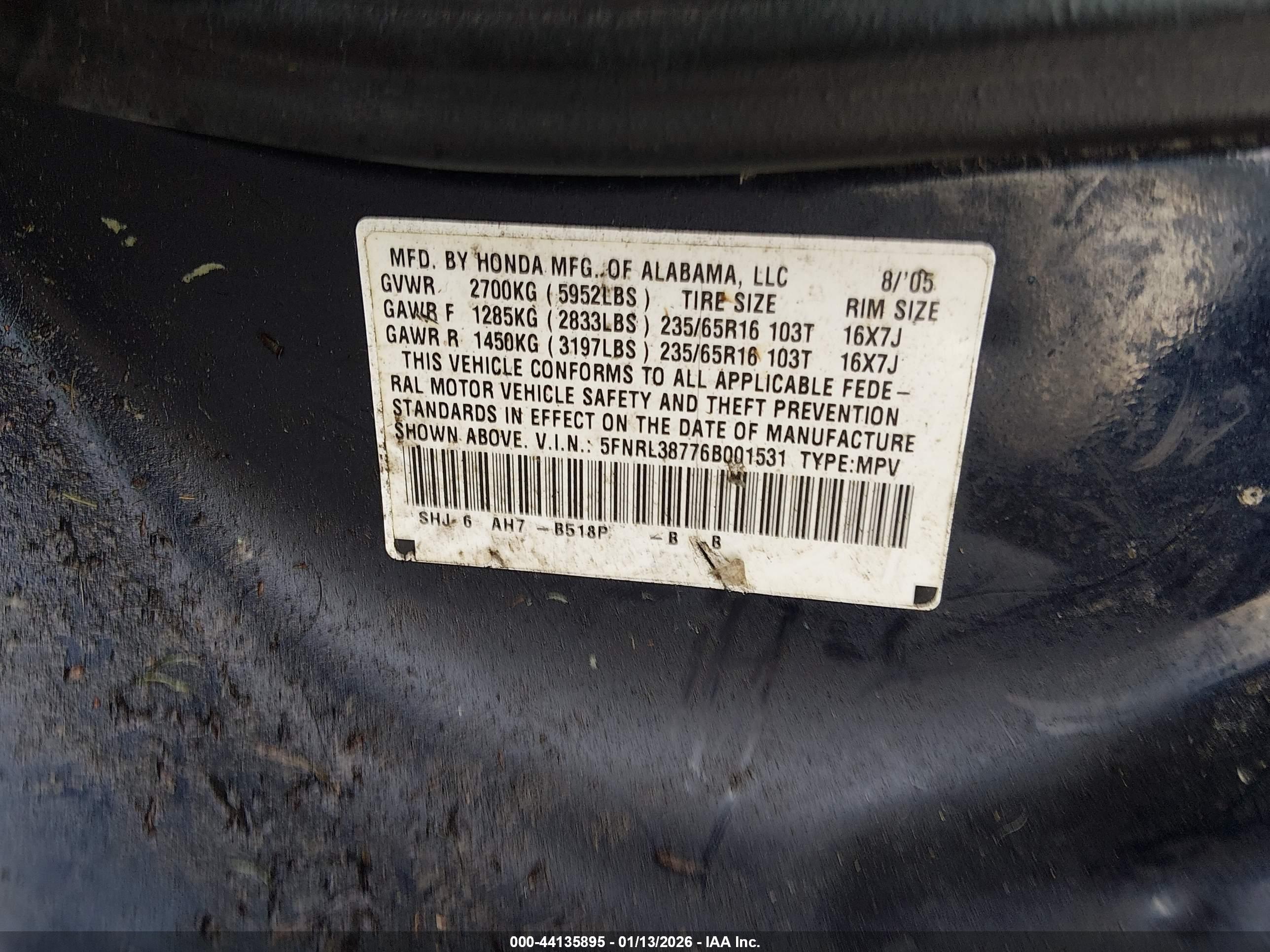 HONDA ODYSSEY image 9