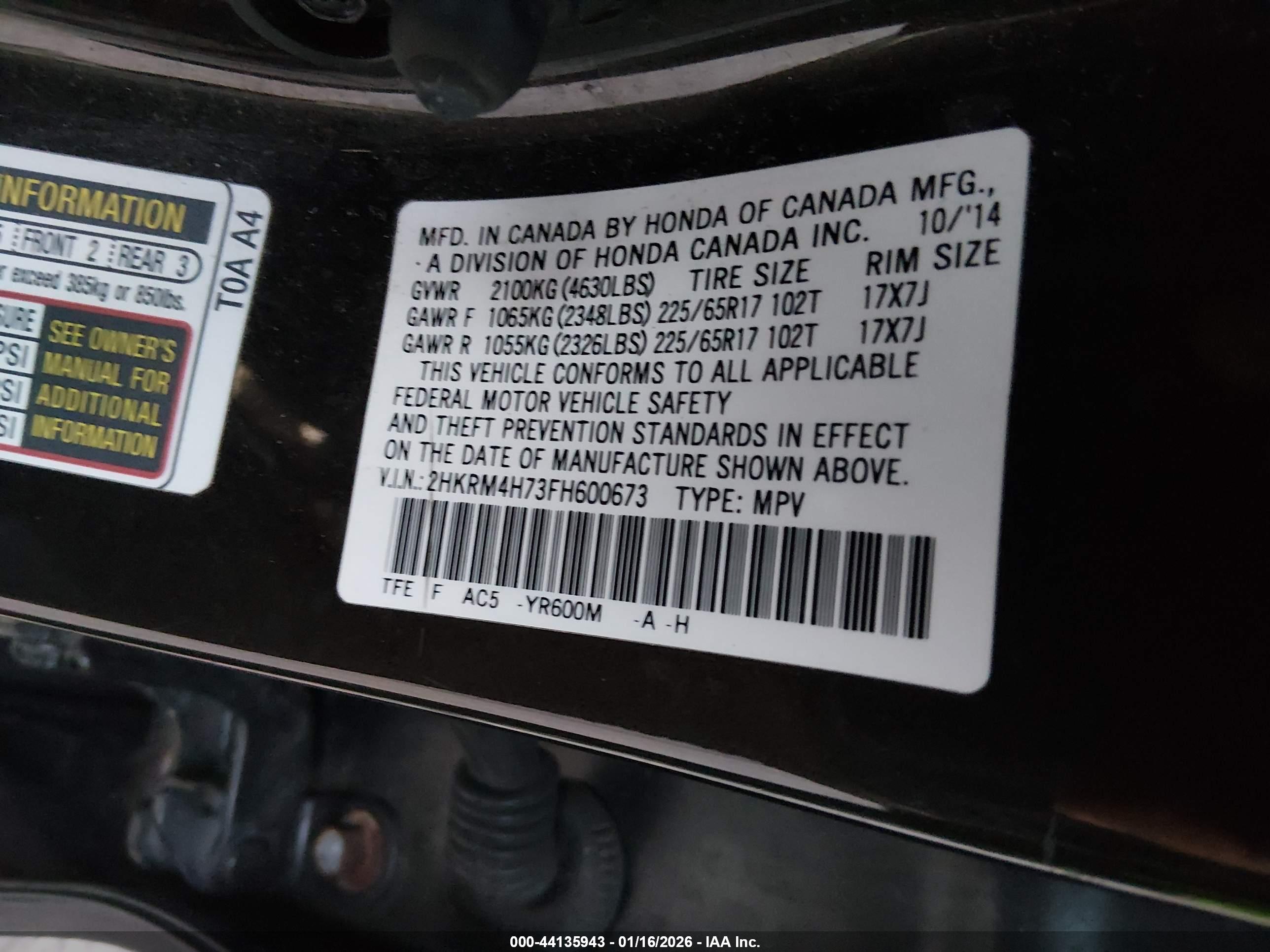 HONDA CR-V image 9