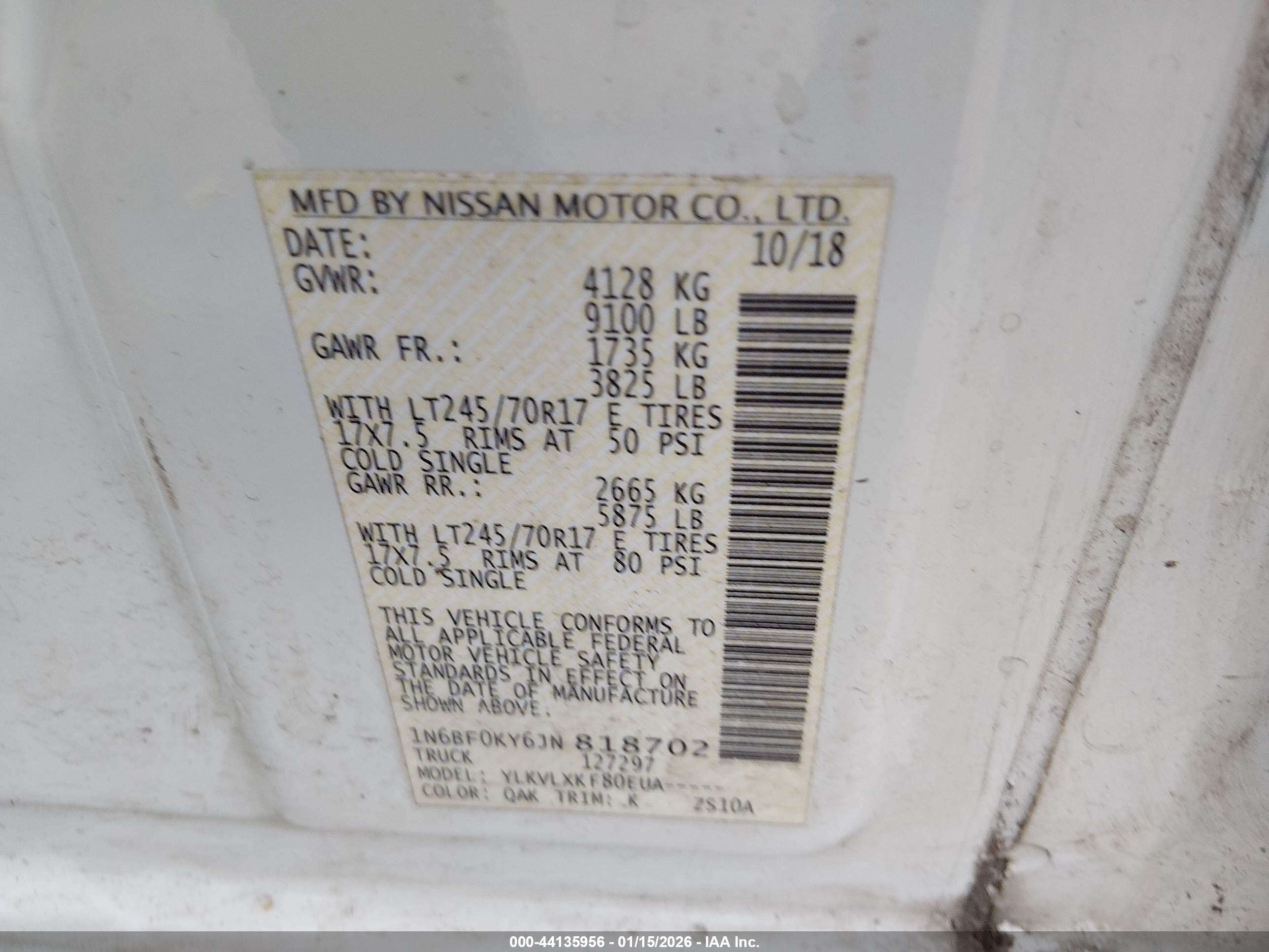 NISSAN NV image 9