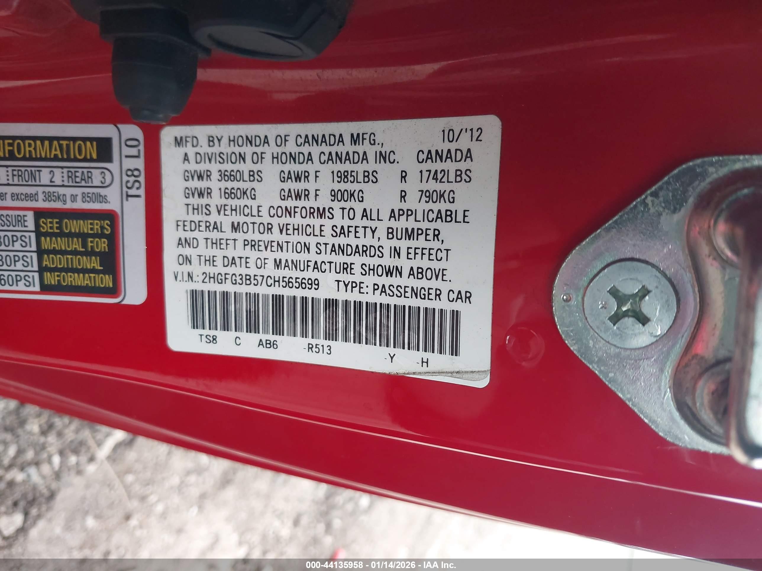 HONDA CIVIC image 9