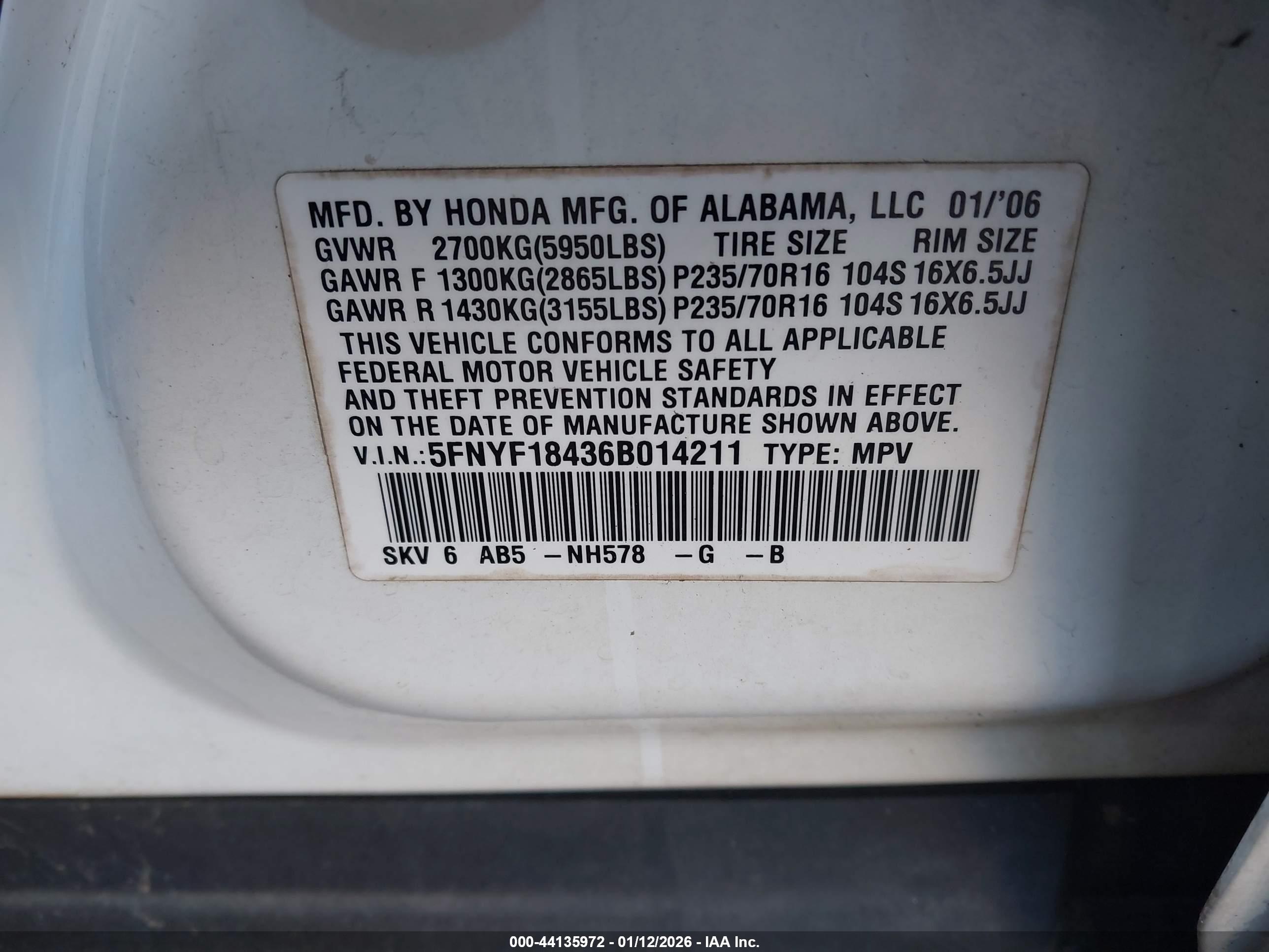 HONDA PILOT image 9