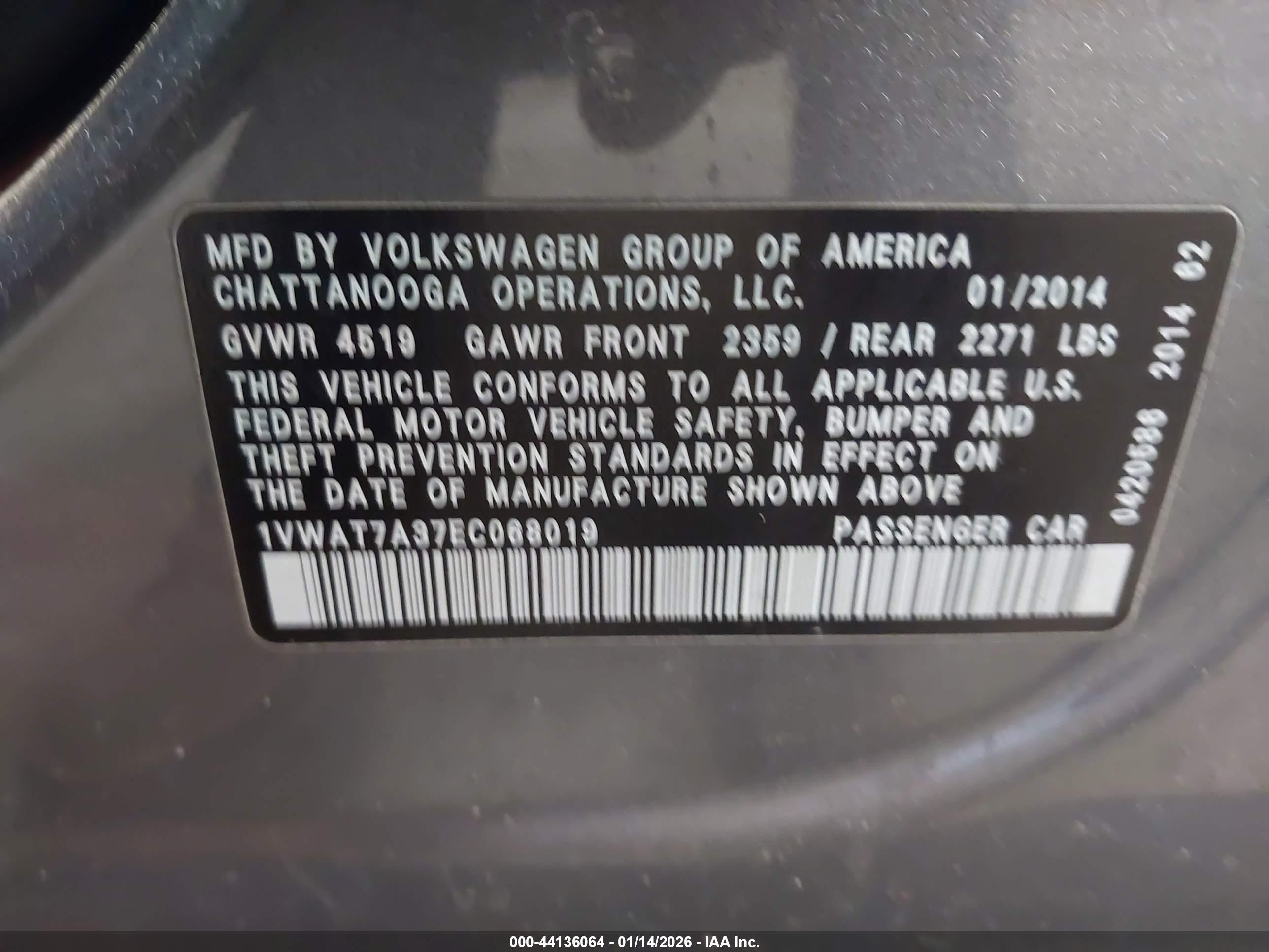 VOLKSWAGEN PASSAT image 9