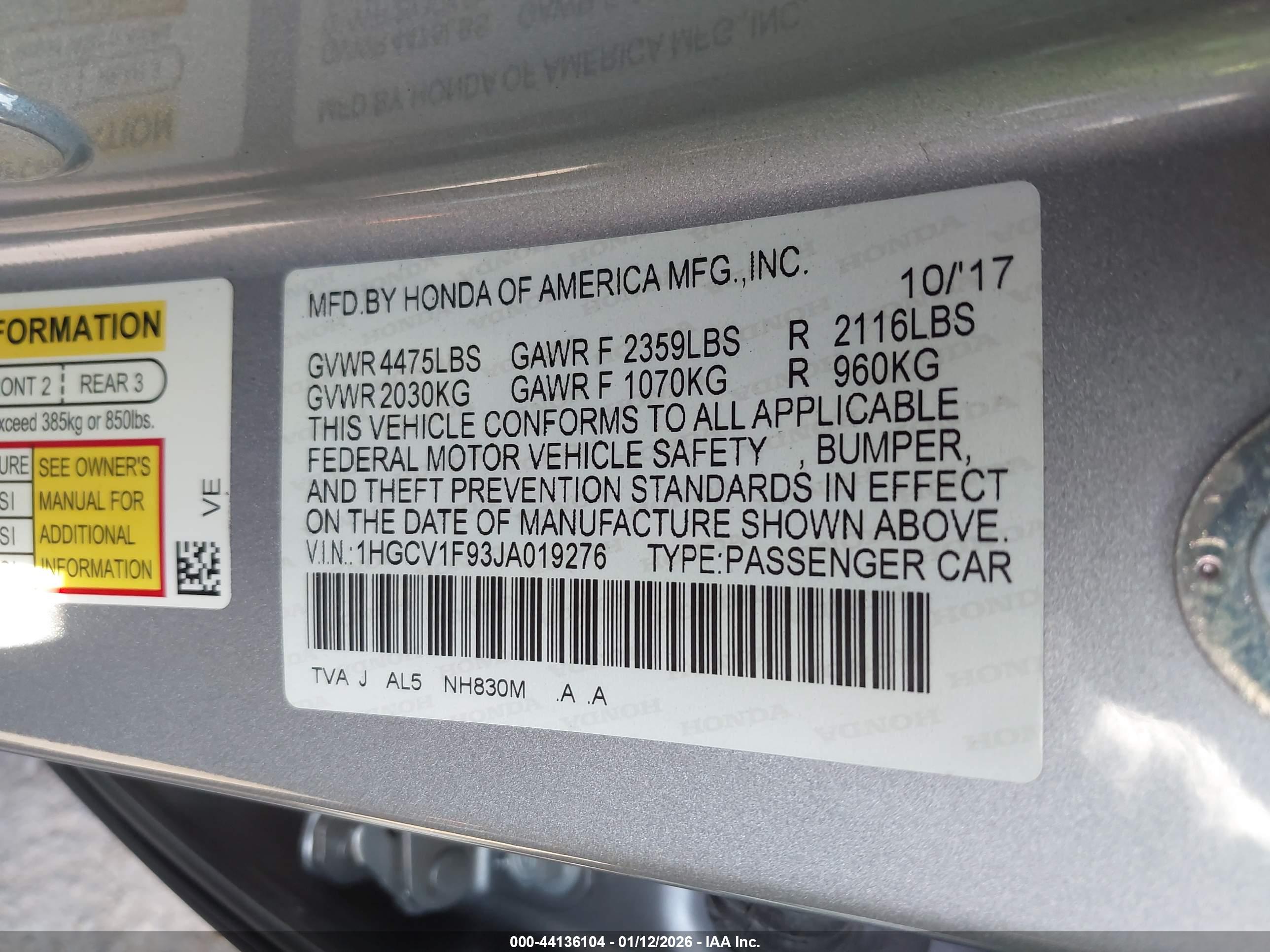 HONDA ACCORD image 9