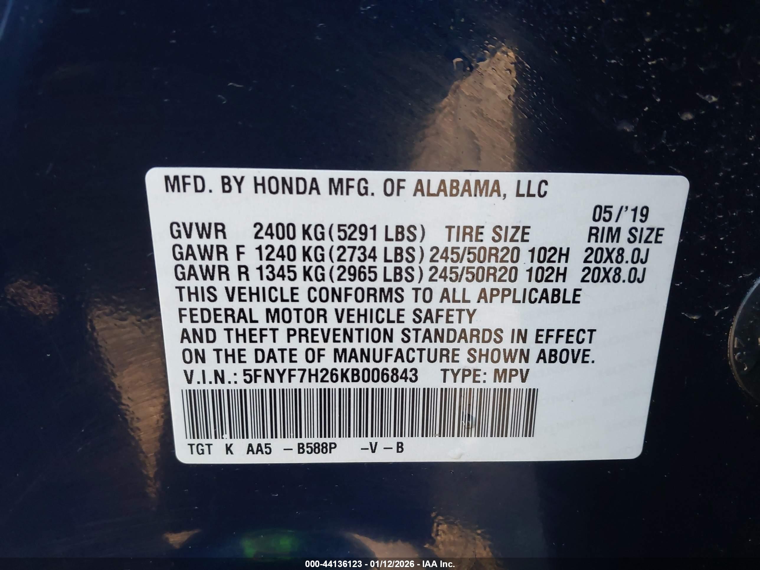 HONDA PASSPORT image 9