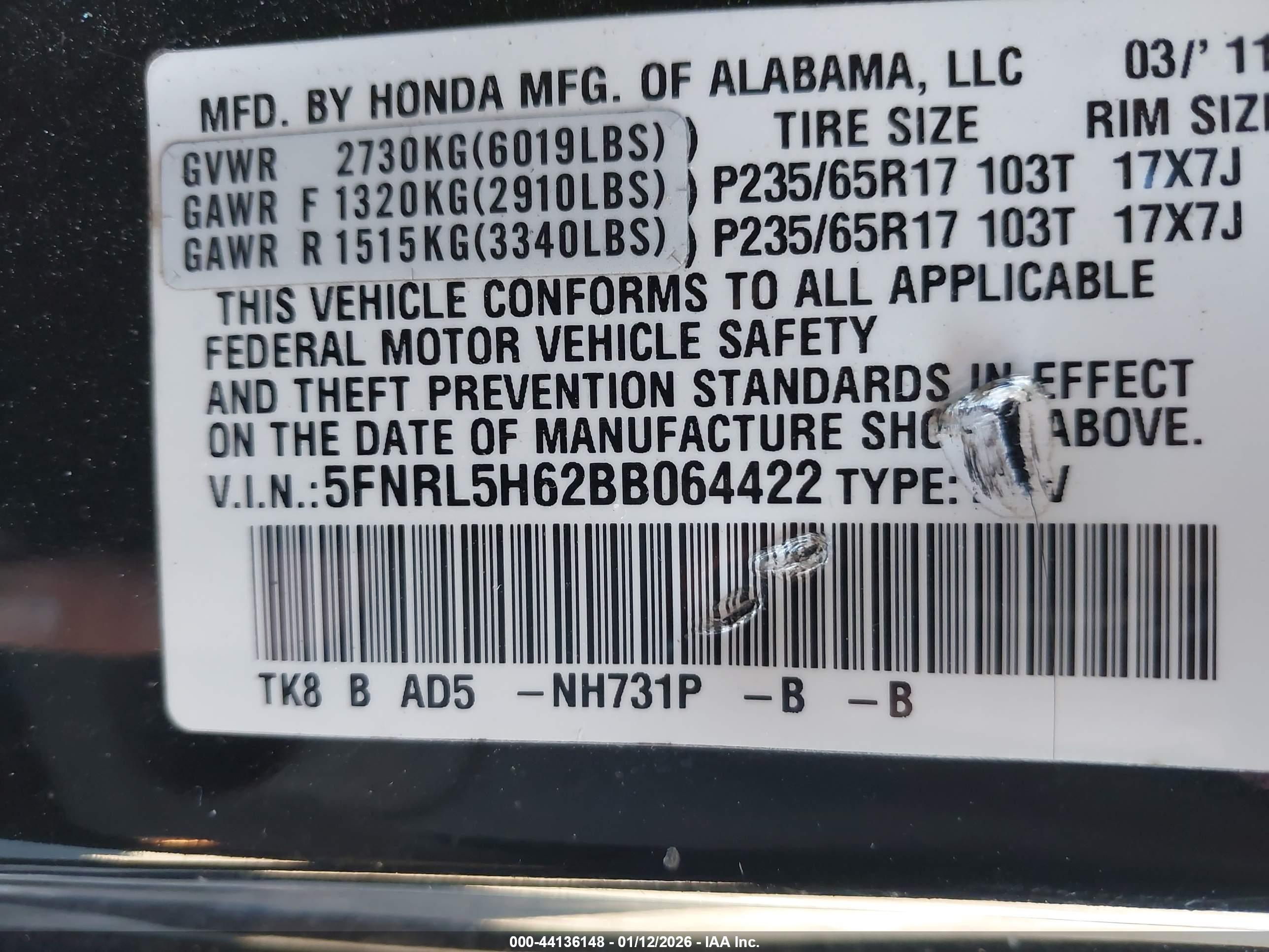 HONDA ODYSSEY image 9