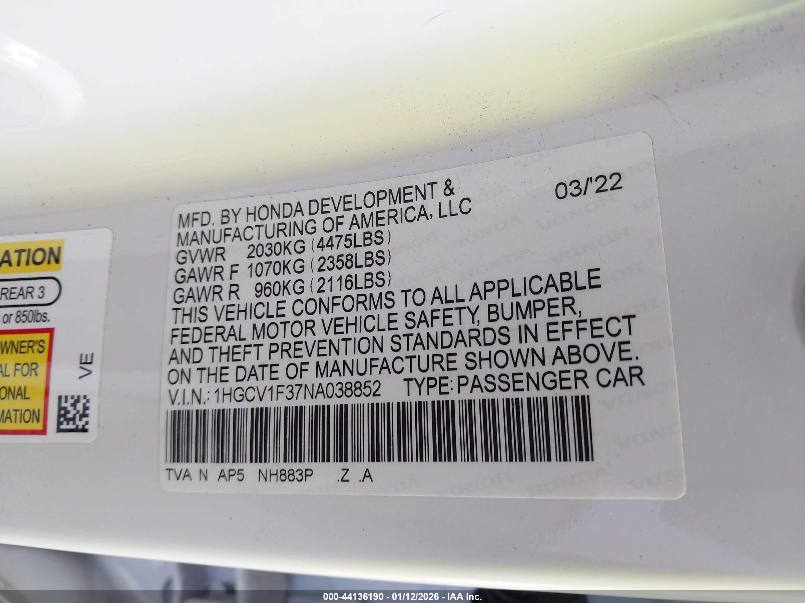 HONDA ACCORD image 9