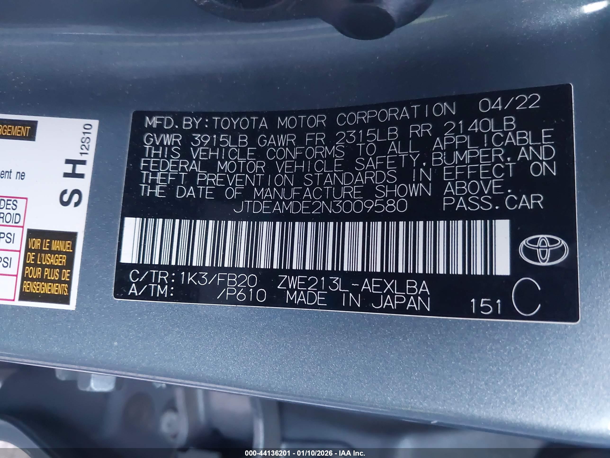 TOYOTA COROLLA image 9