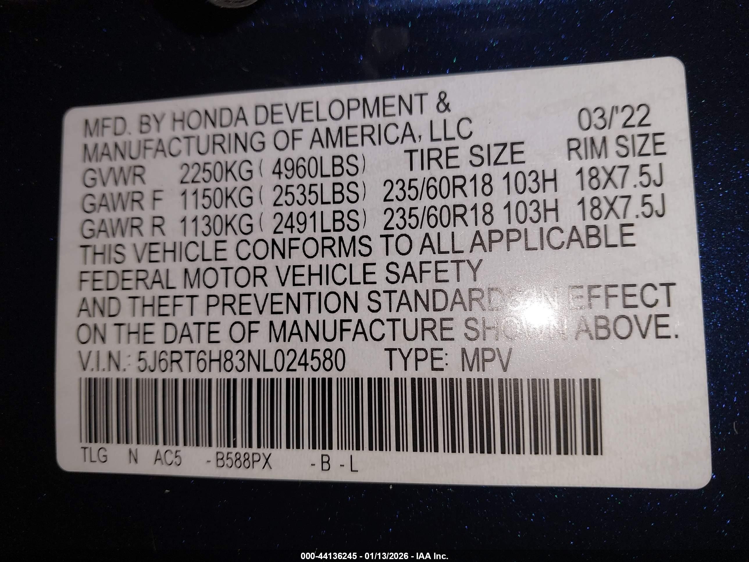 HONDA CR-V image 9