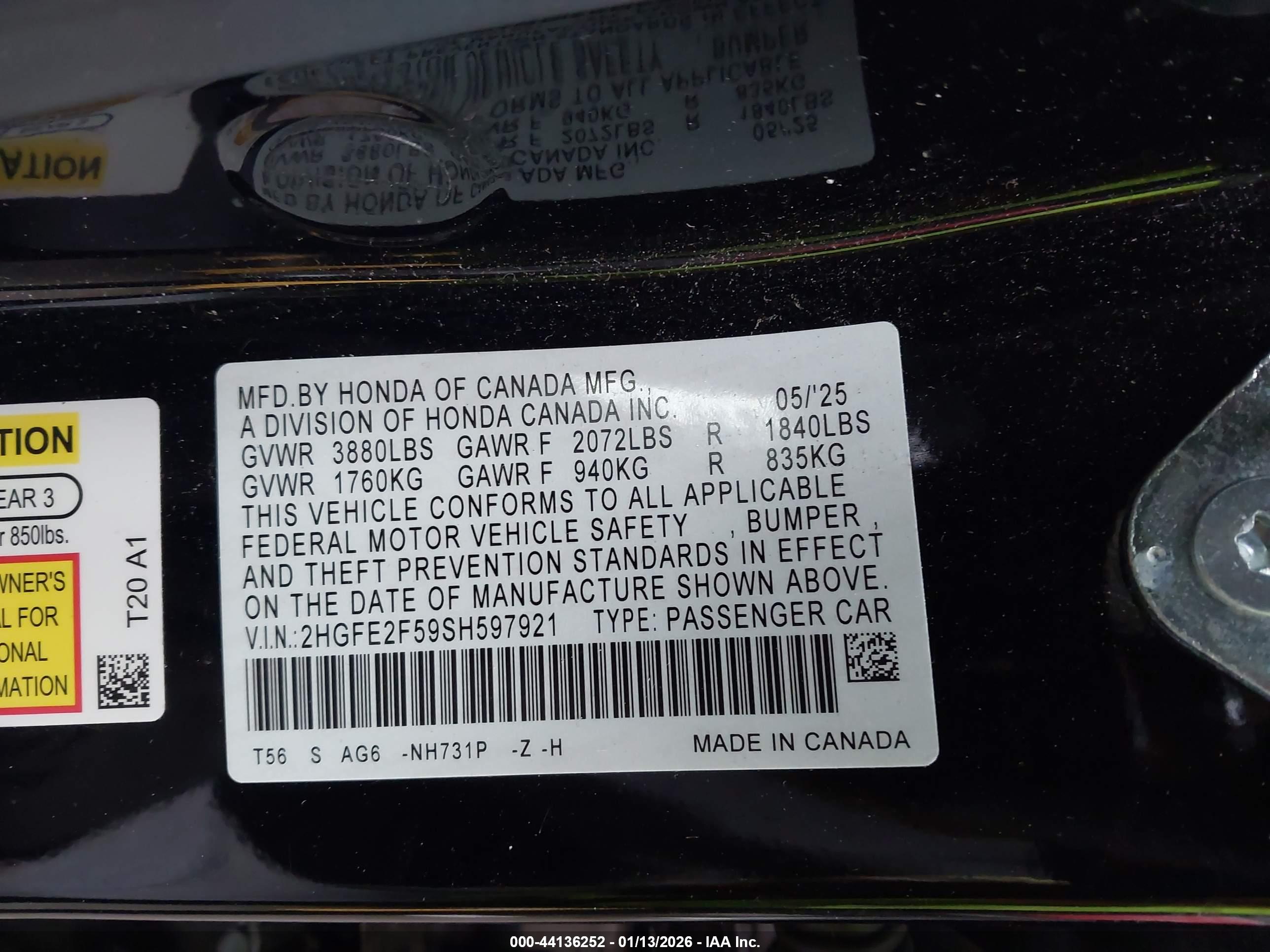 HONDA CIVIC image 9
