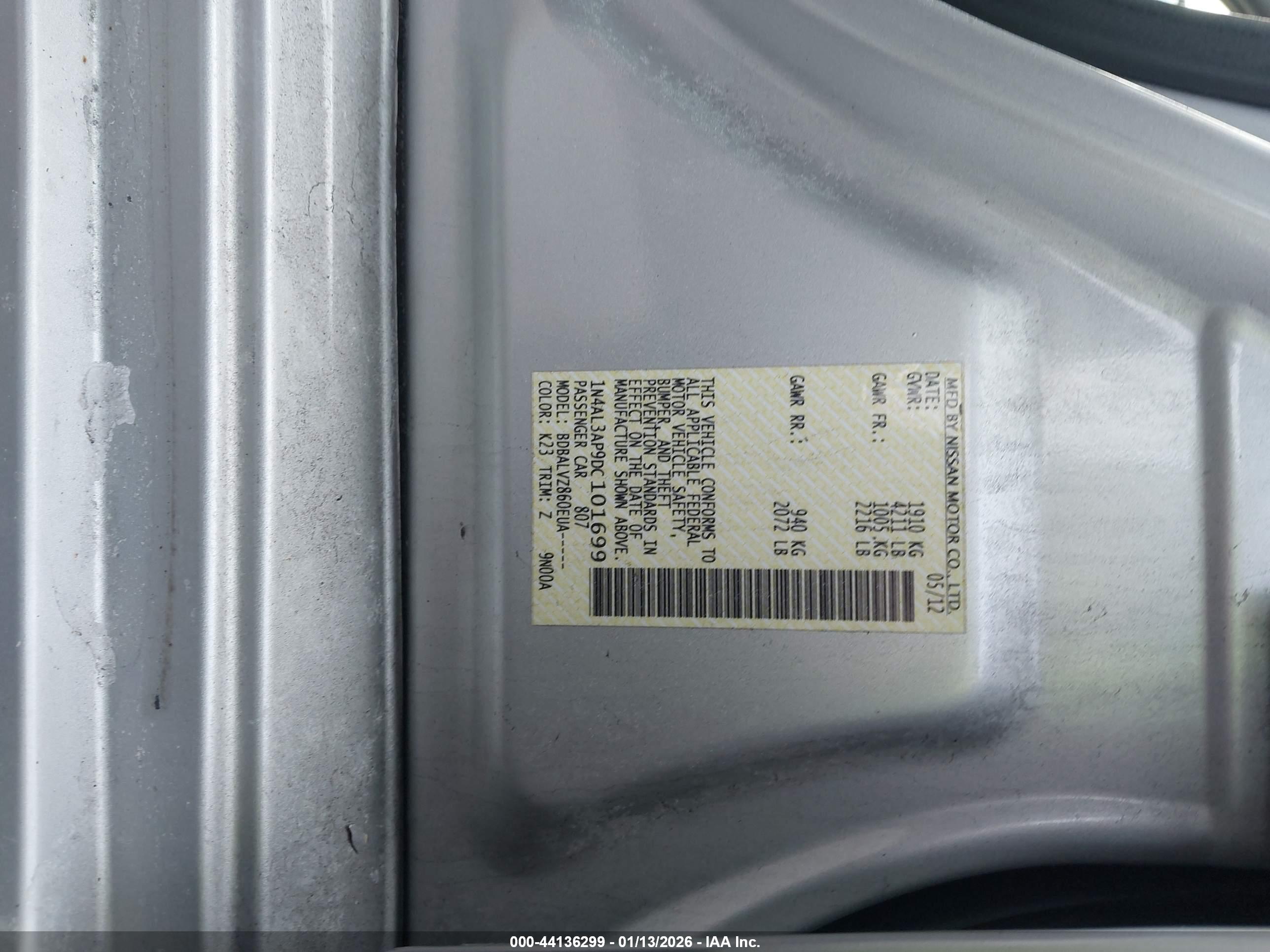 NISSAN ALTIMA image 9