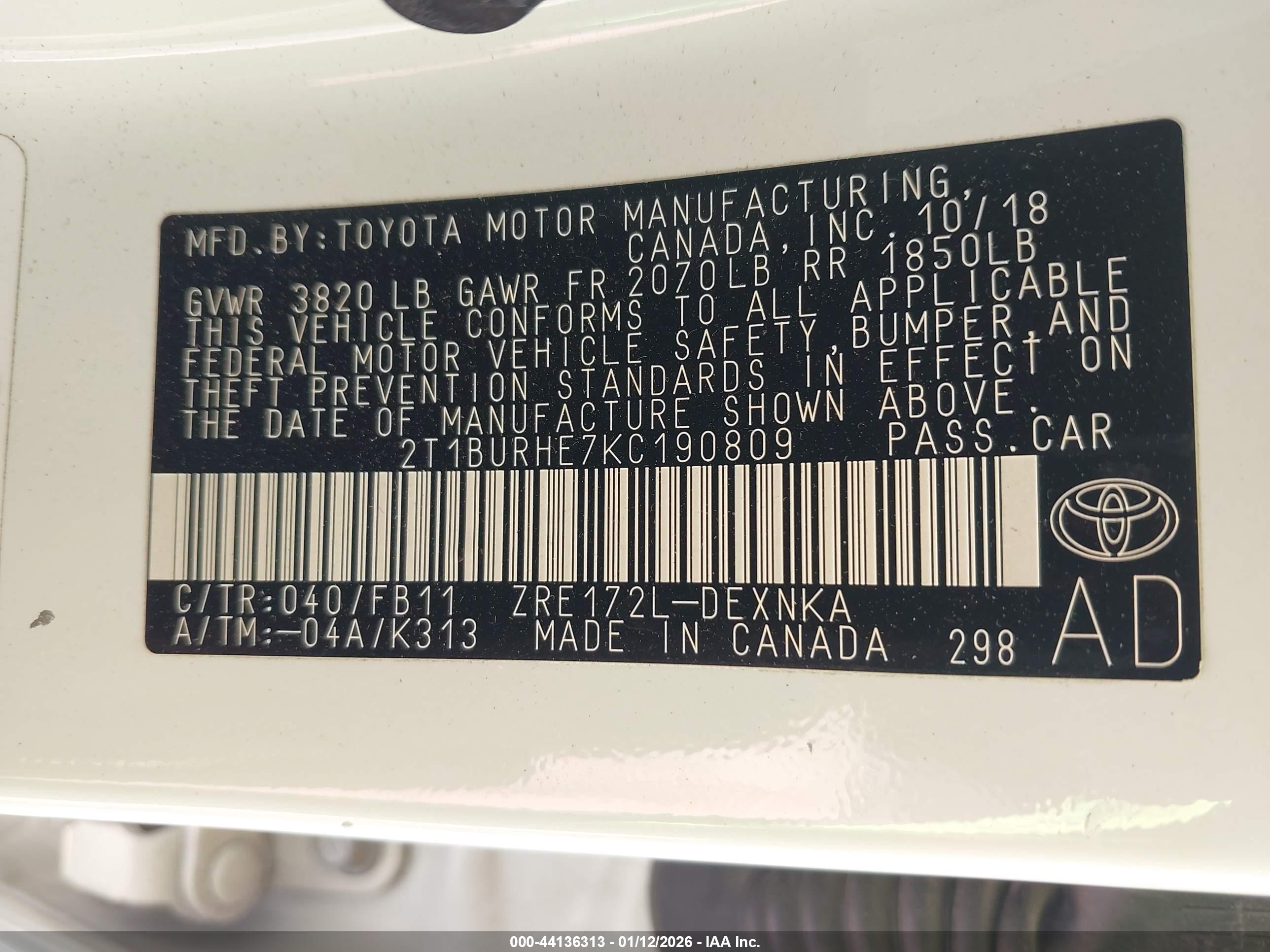 TOYOTA COROLLA image 9