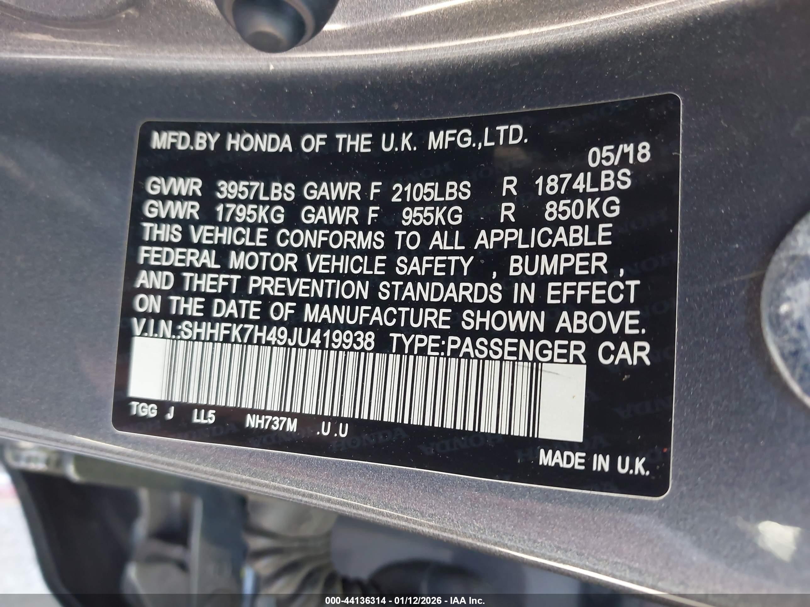 HONDA CIVIC image 9
