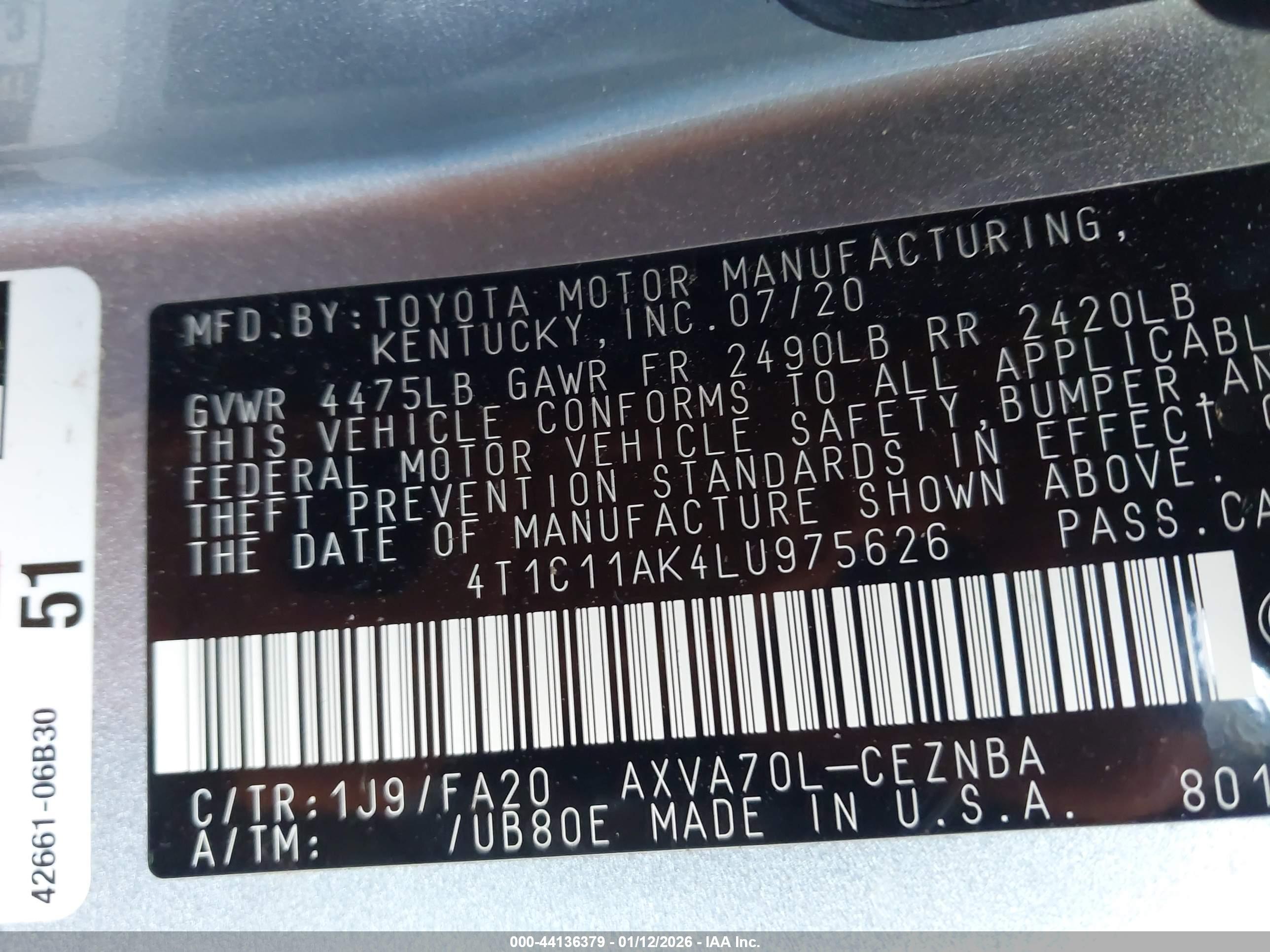 TOYOTA CAMRY image 9