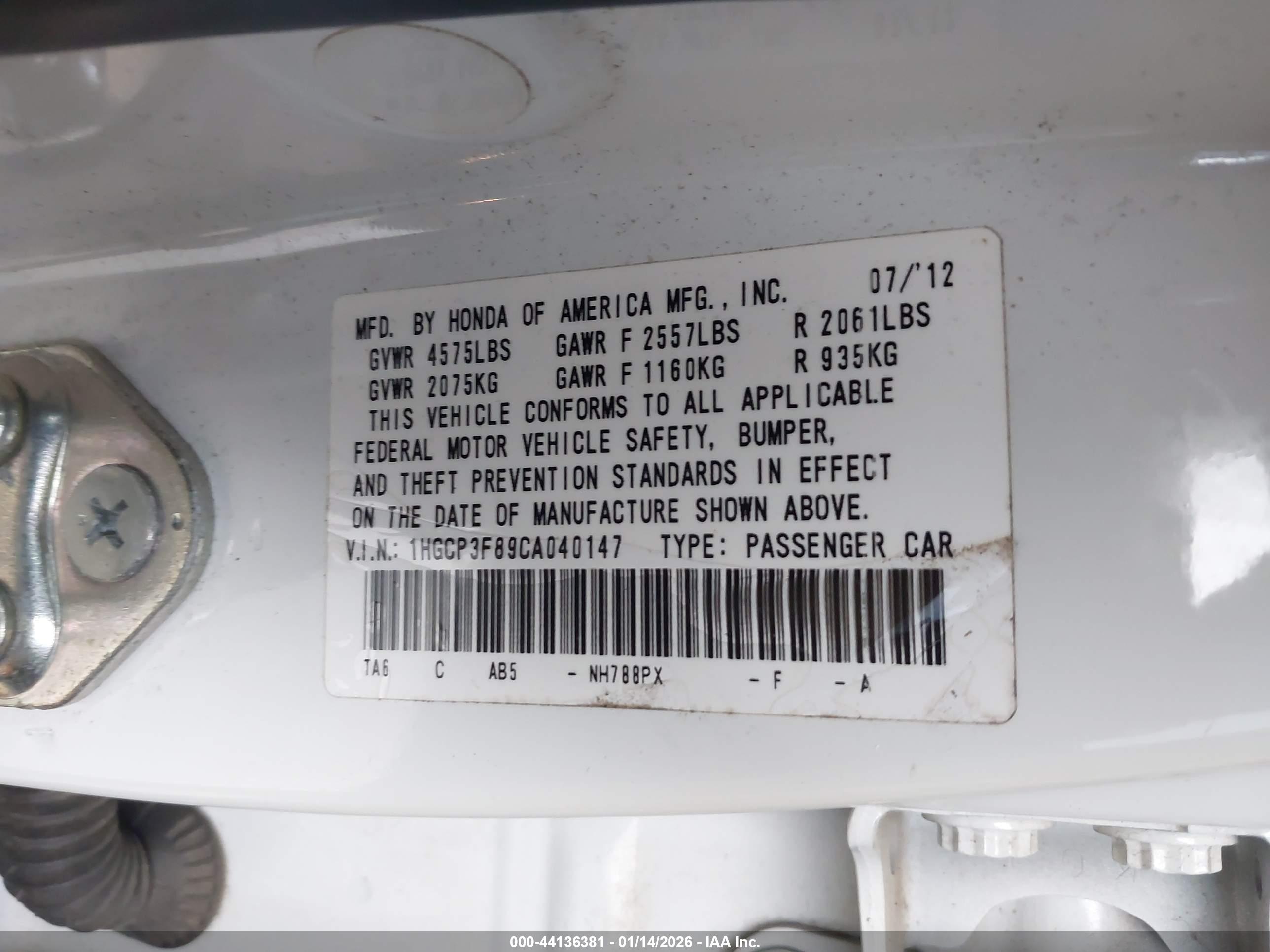 HONDA ACCORD image 9
