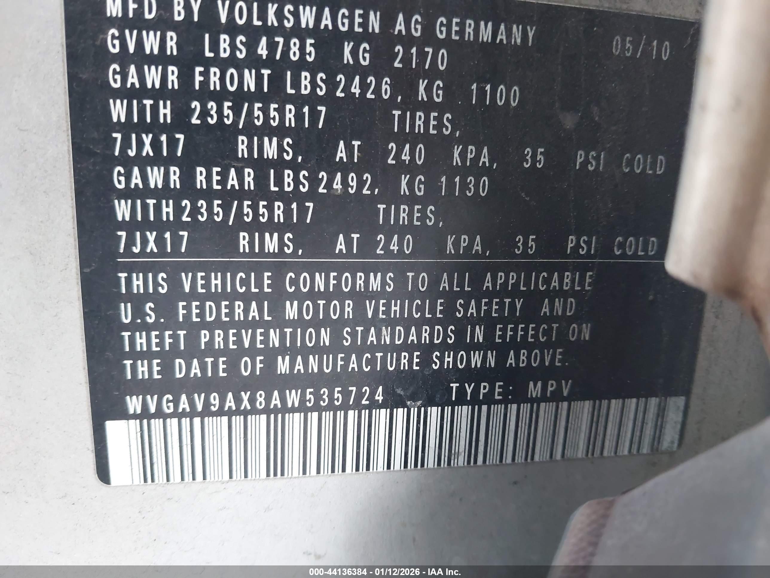 VOLKSWAGEN TIGUAN image 9