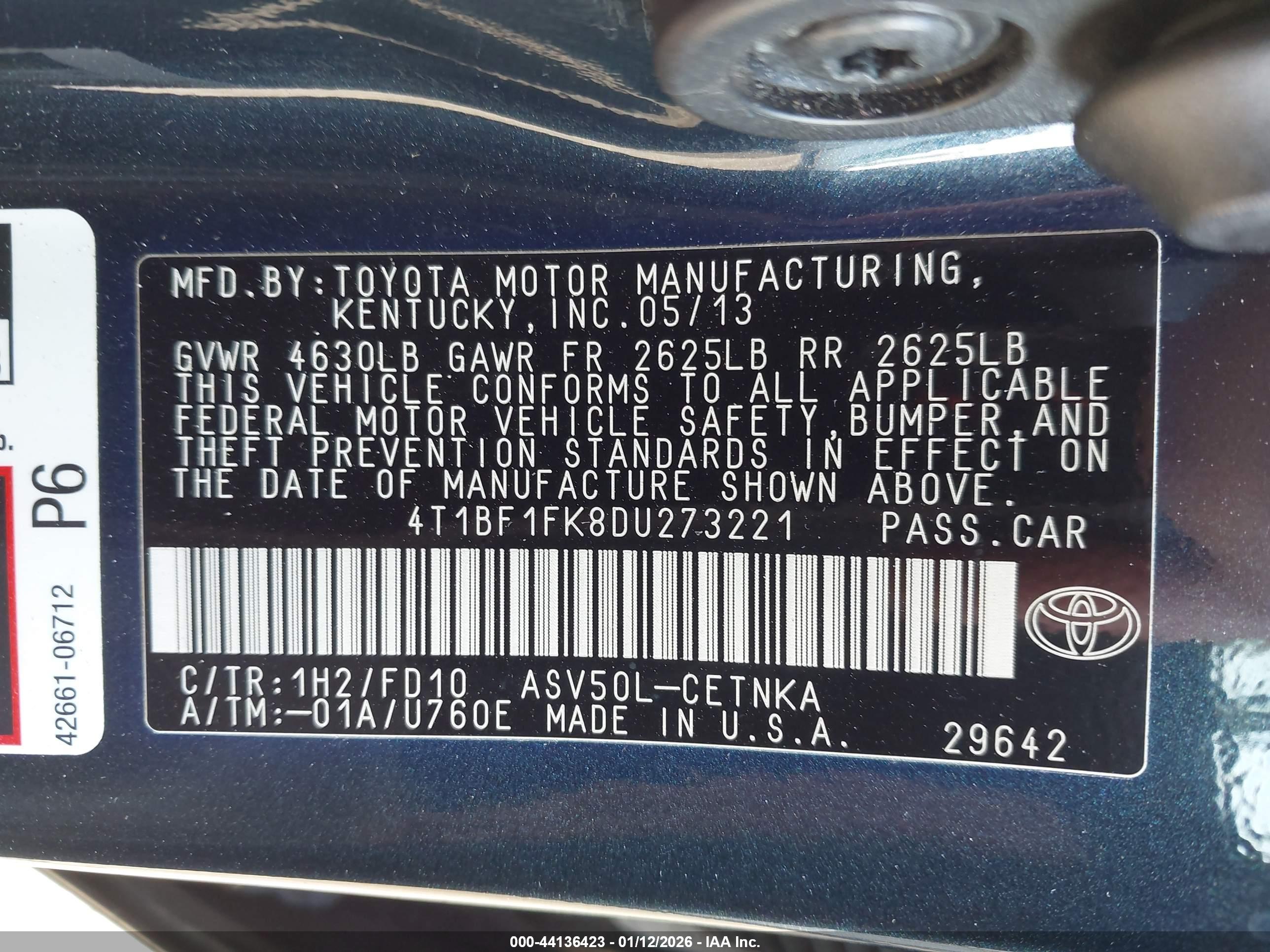 TOYOTA CAMRY image 9