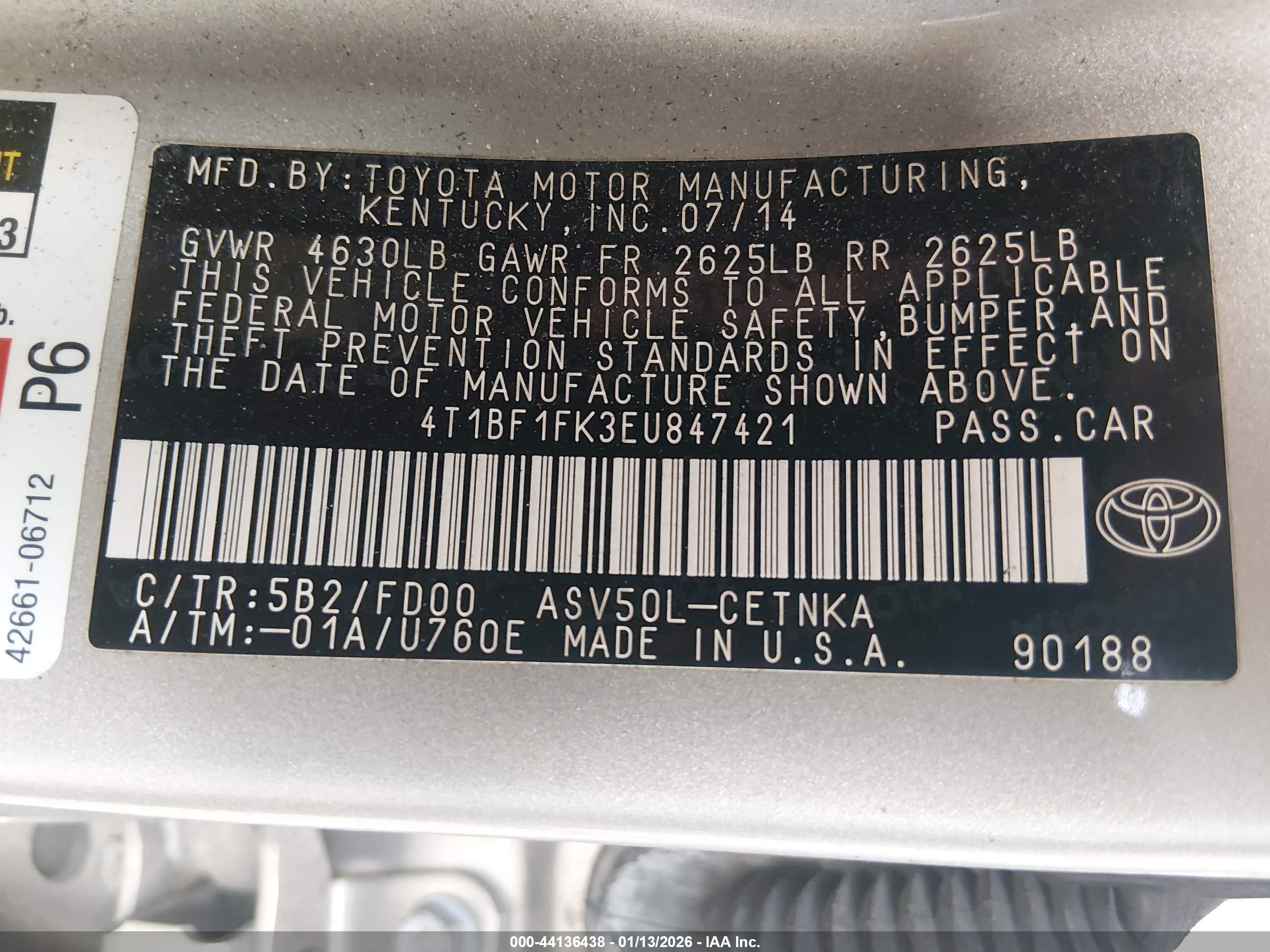 TOYOTA CAMRY image 9