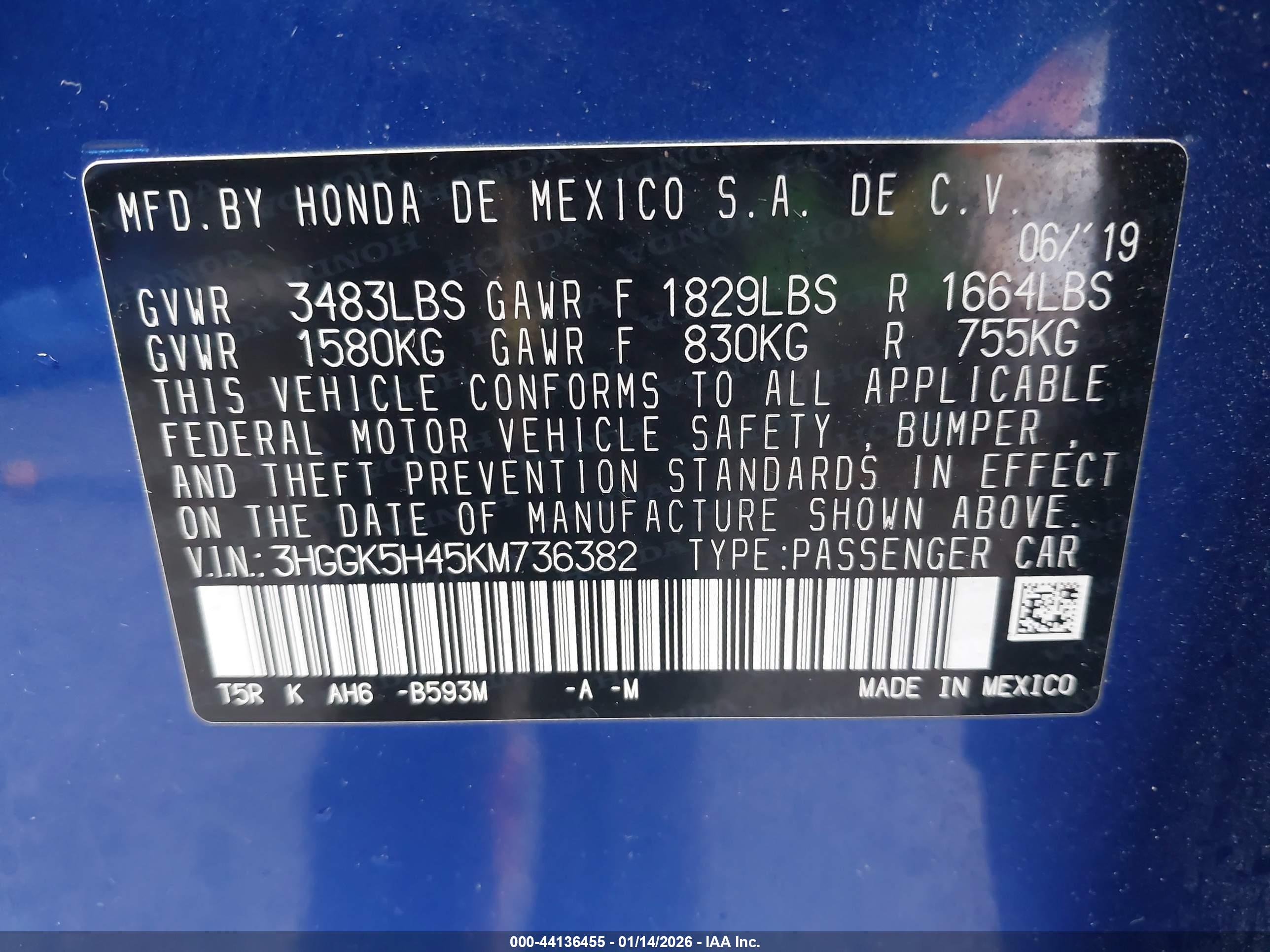 HONDA FIT image 9