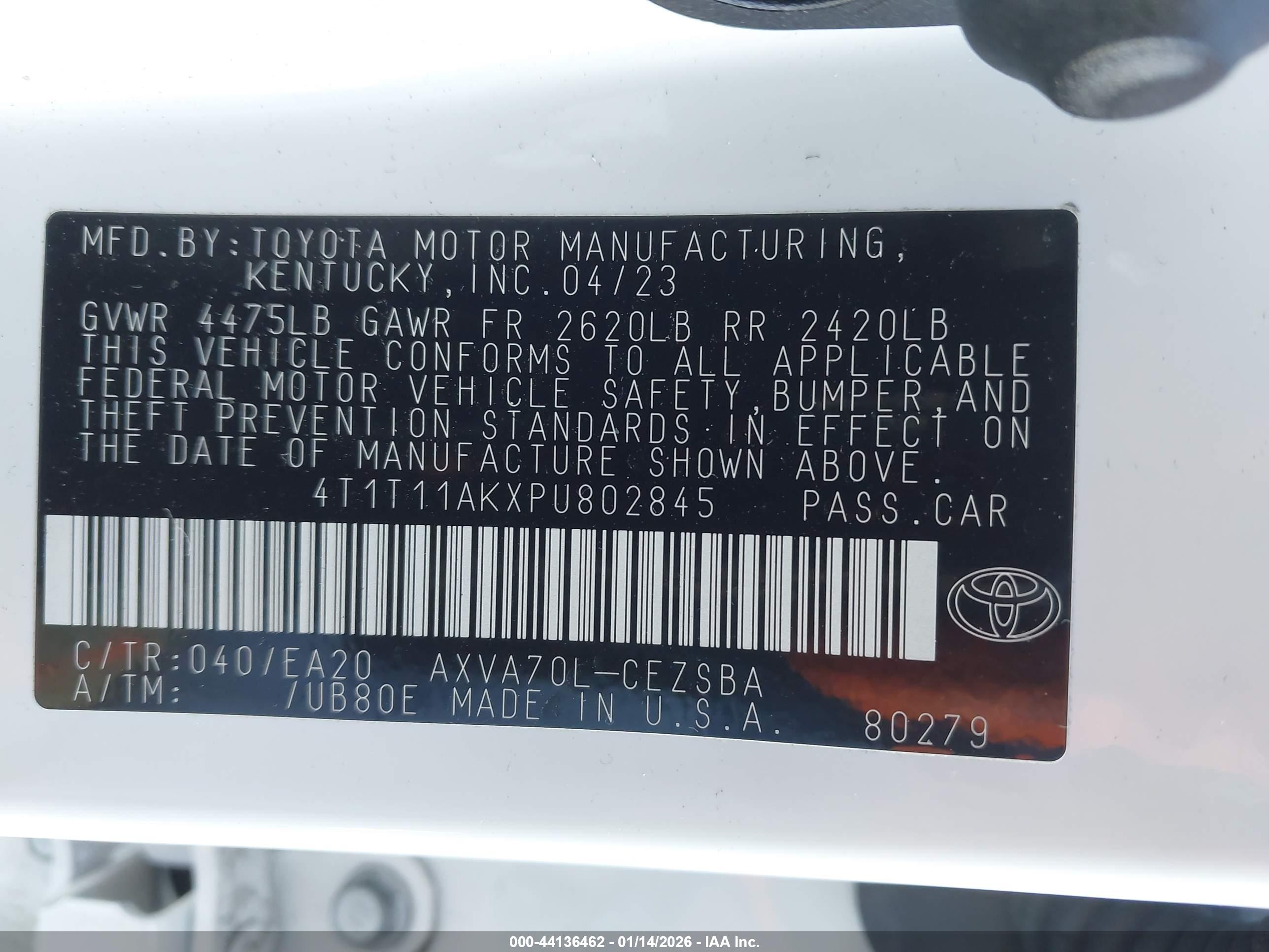 TOYOTA CAMRY image 9