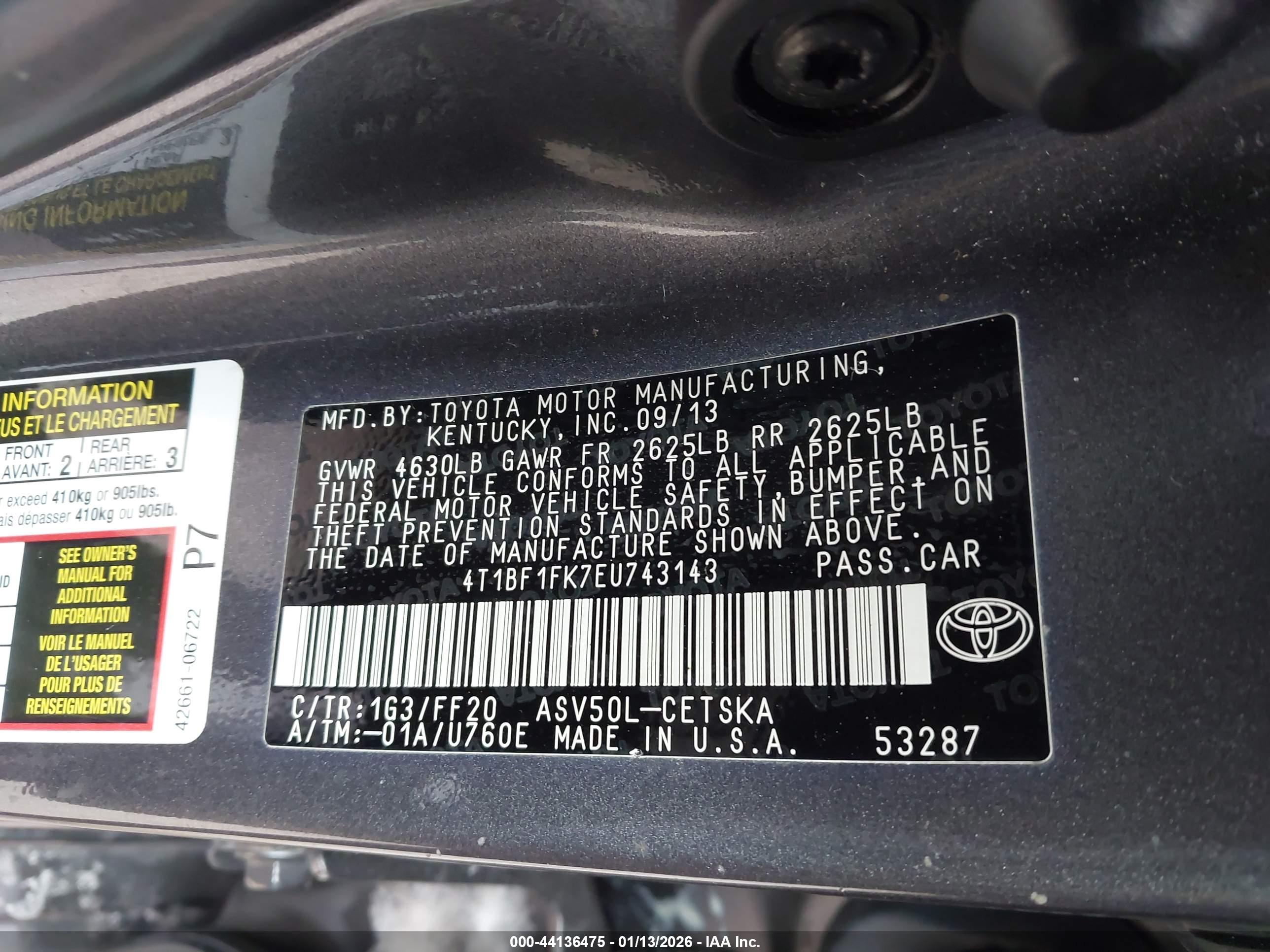 TOYOTA CAMRY image 9