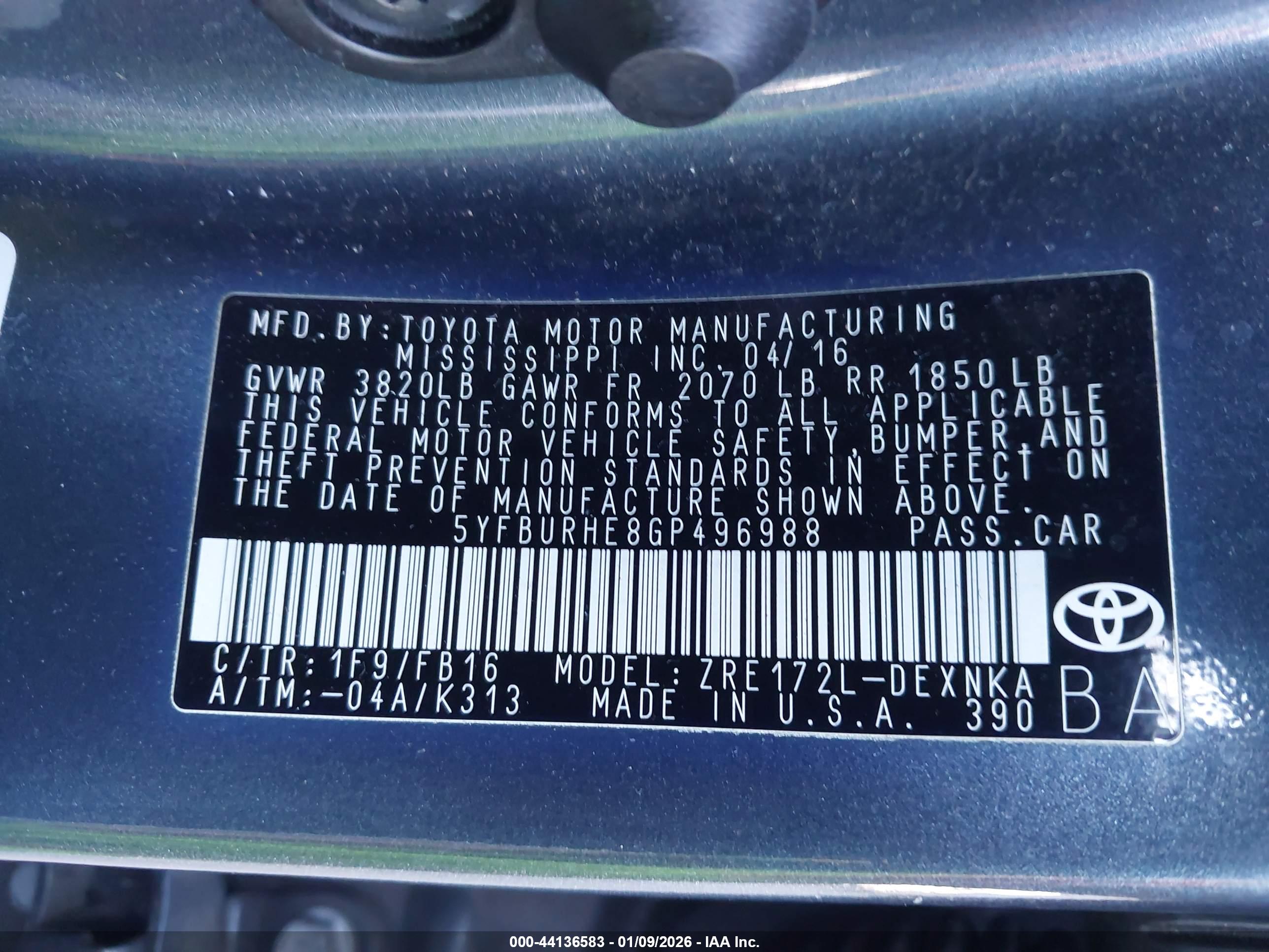 TOYOTA COROLLA image 9