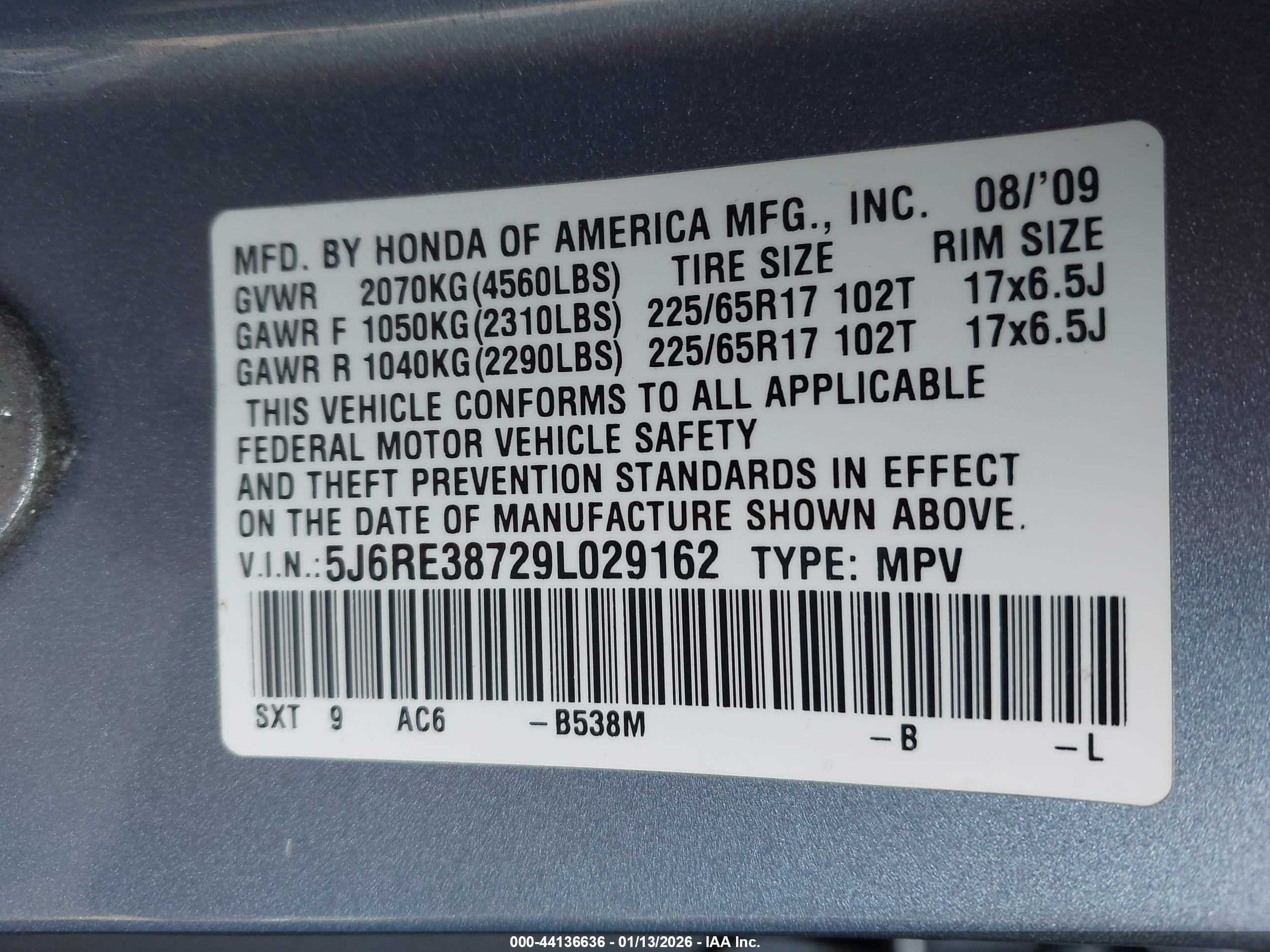 HONDA CR-V image 9