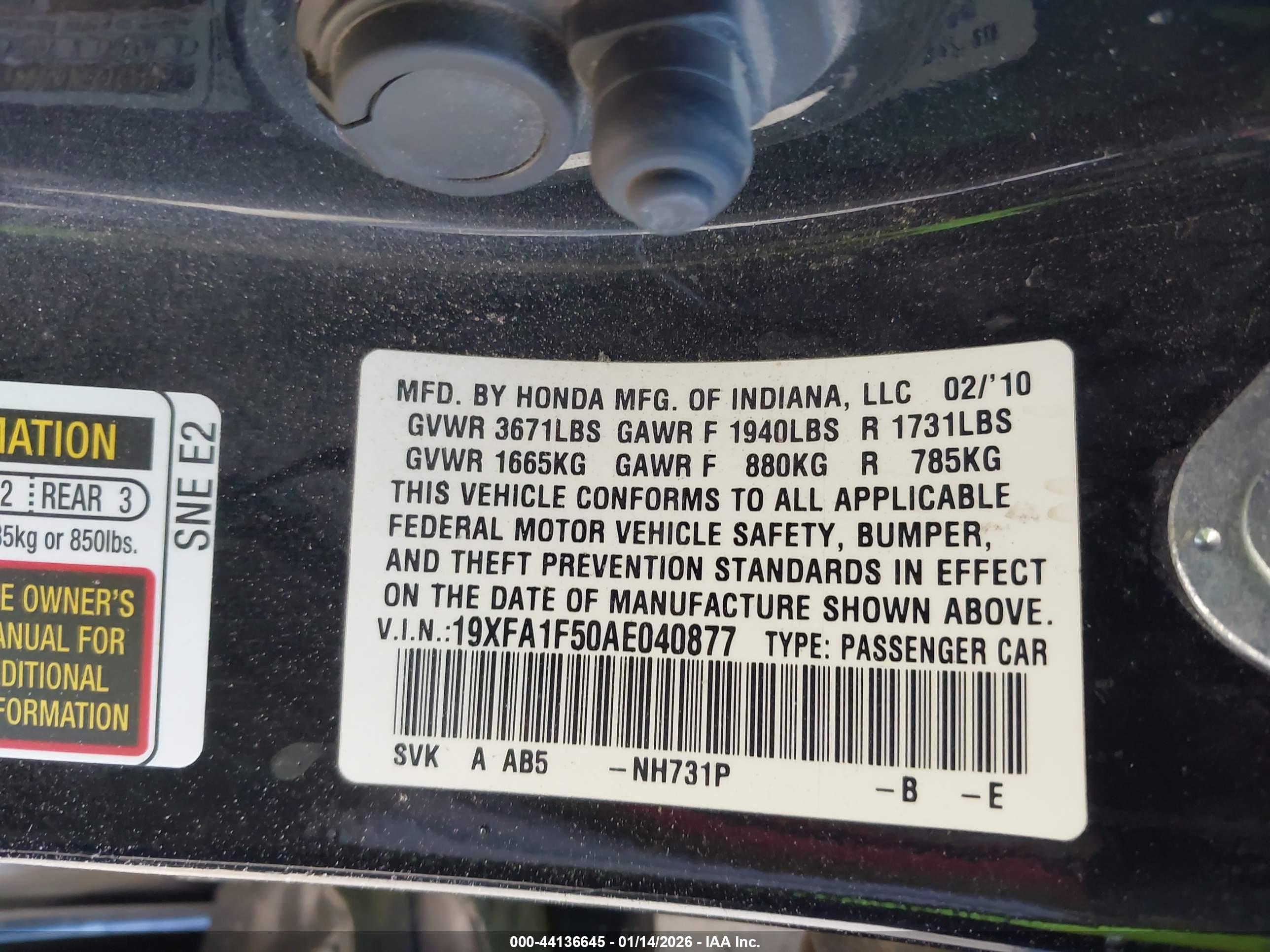 HONDA CIVIC image 9