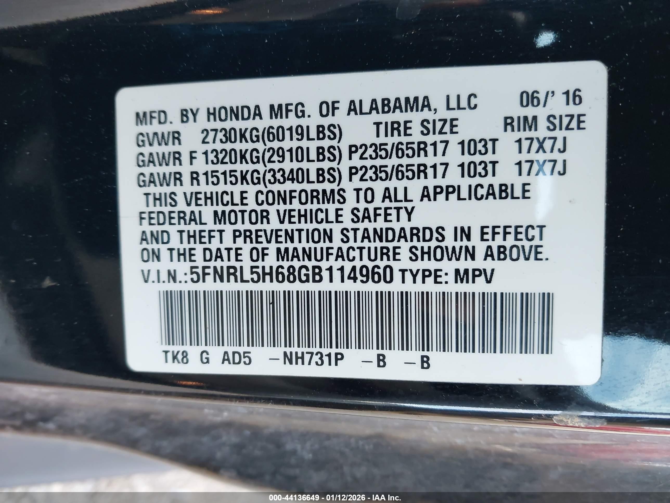 HONDA ODYSSEY image 9