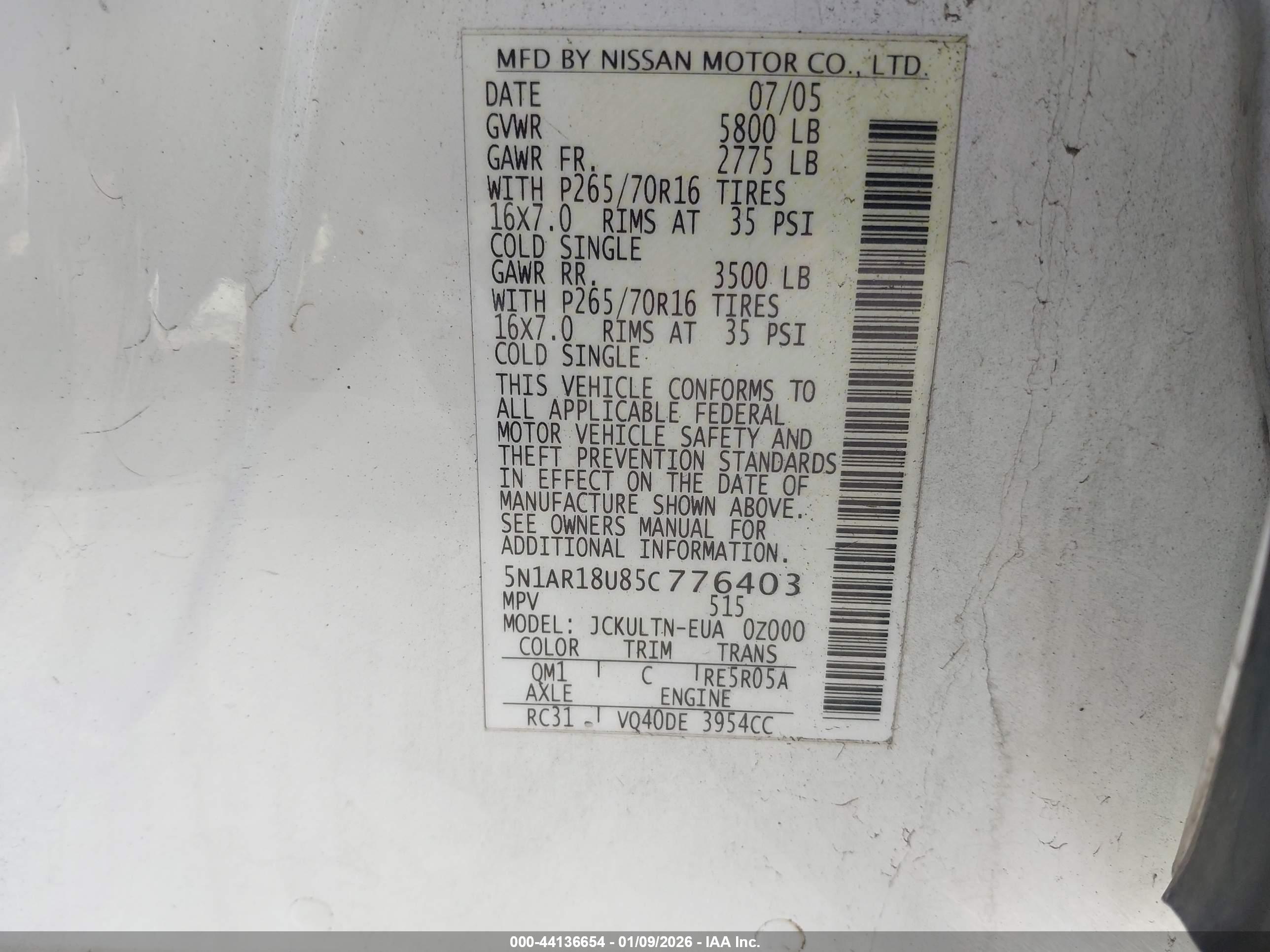NISSAN PATHFINDER image 9
