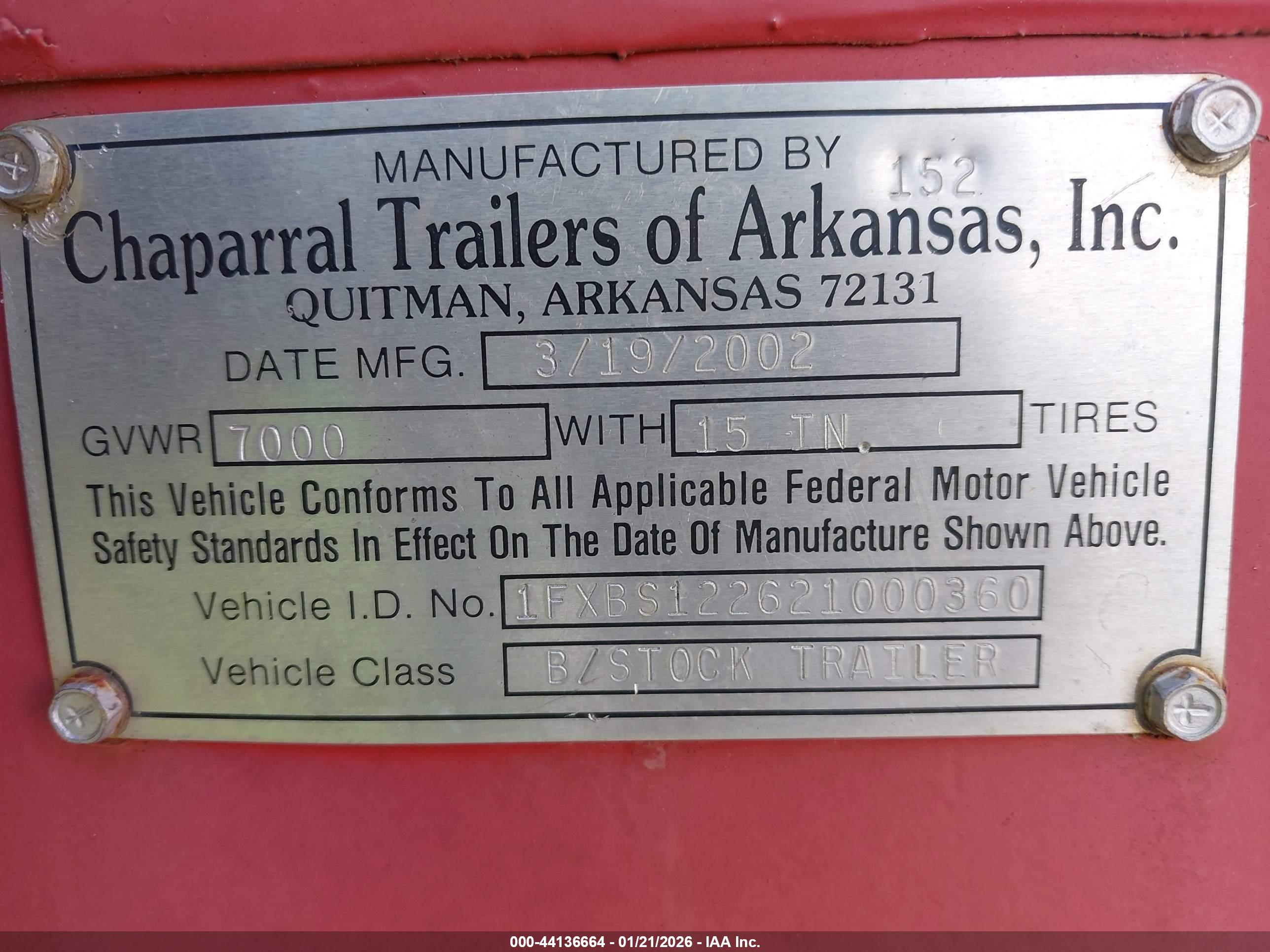 CHAPARRAL TRAILERS image 9