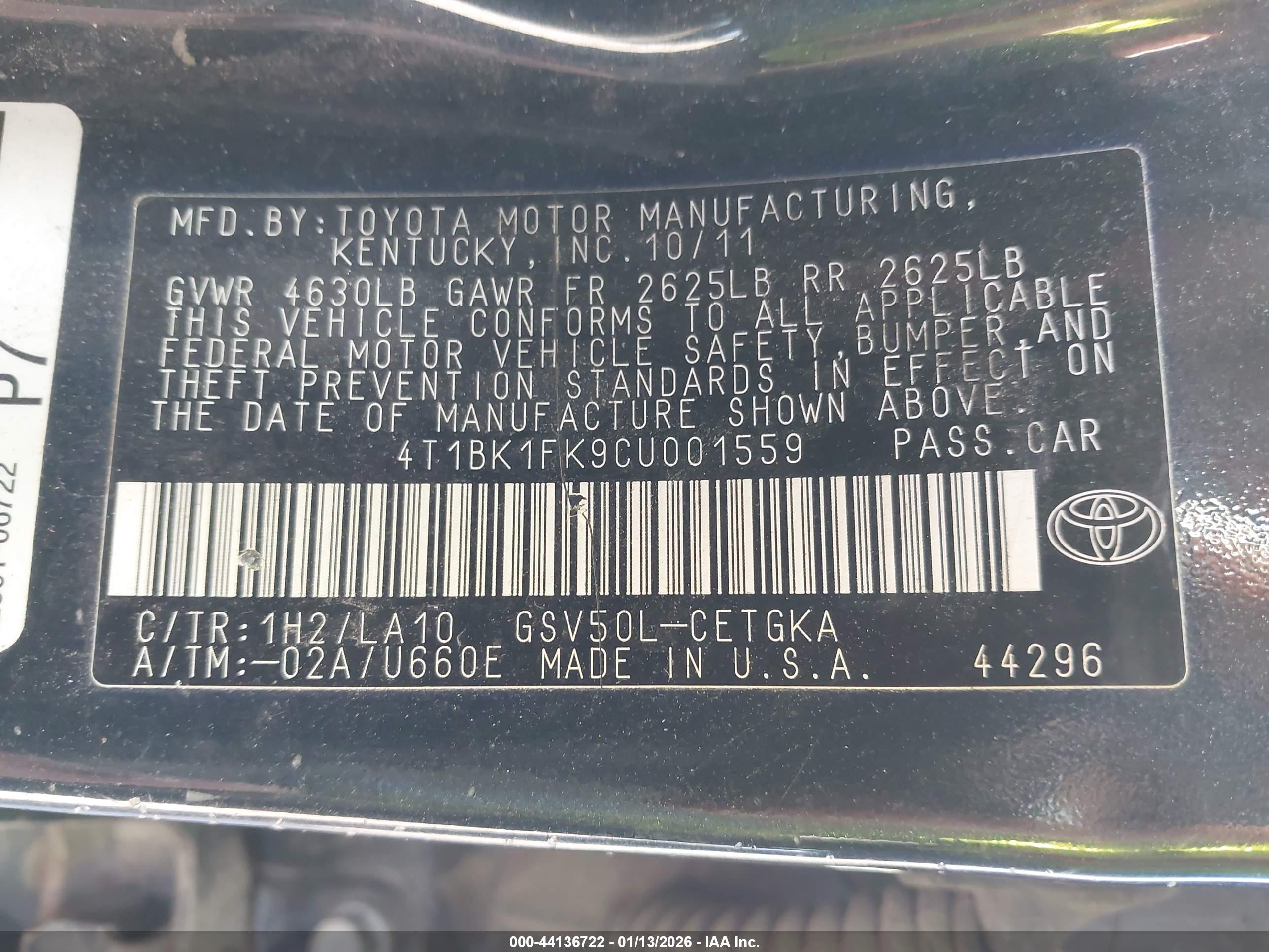 TOYOTA CAMRY image 9
