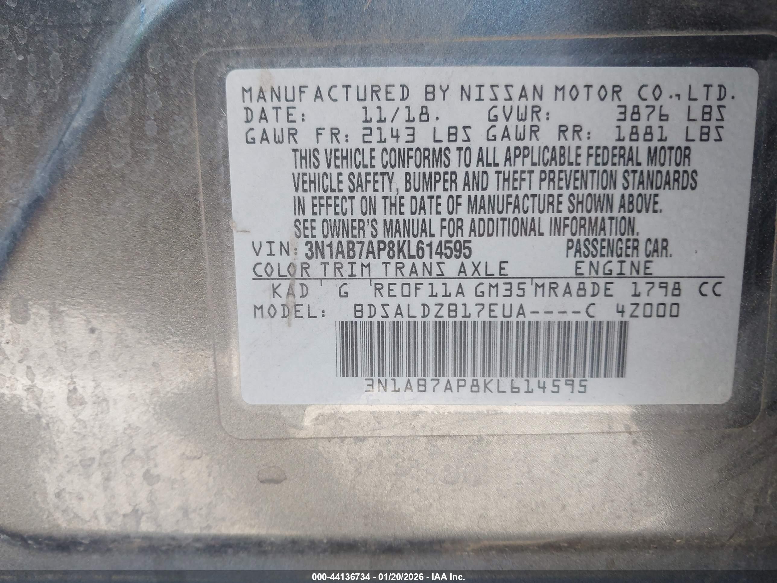 NISSAN SENTRA image 9