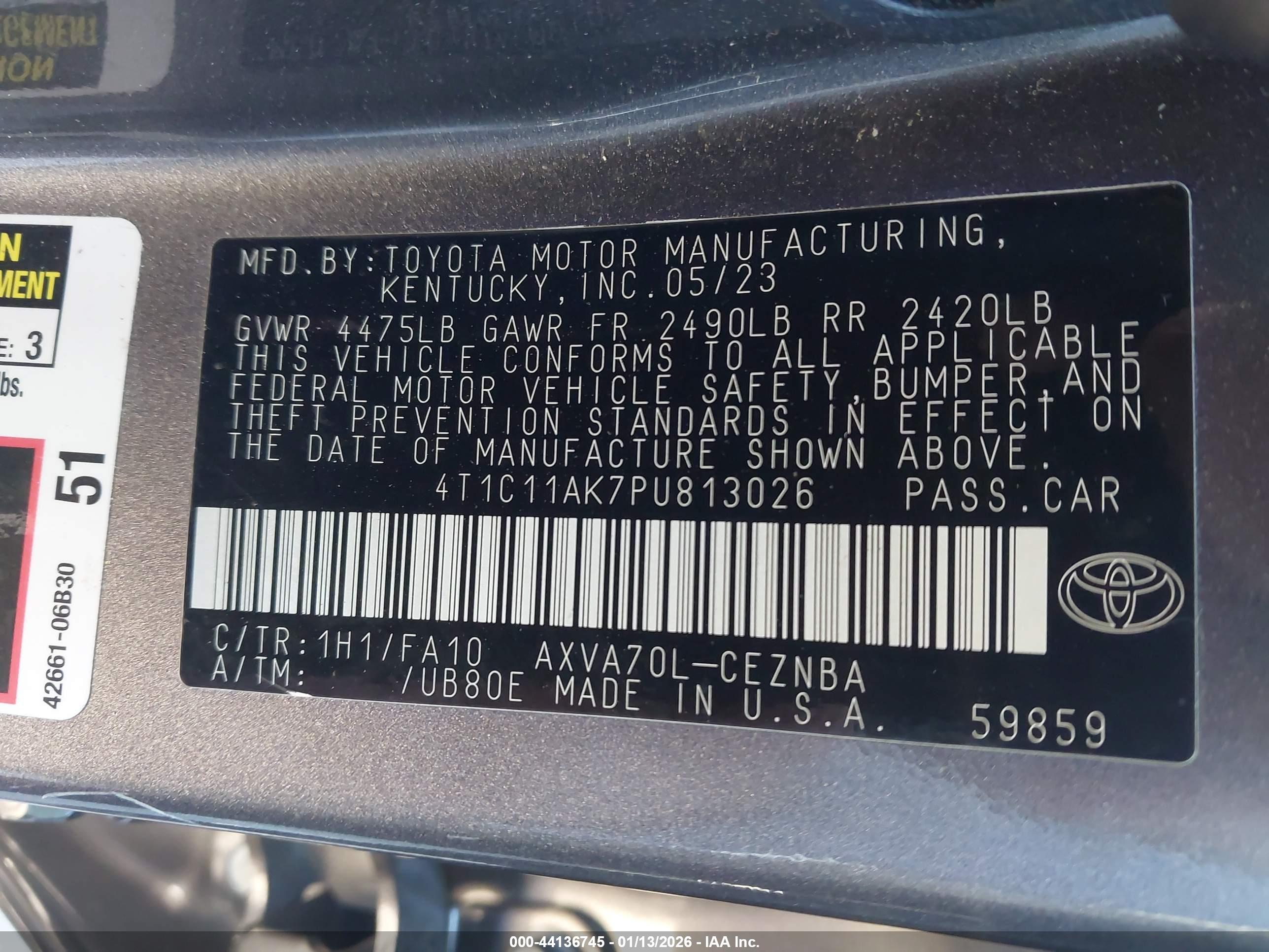 TOYOTA CAMRY image 9
