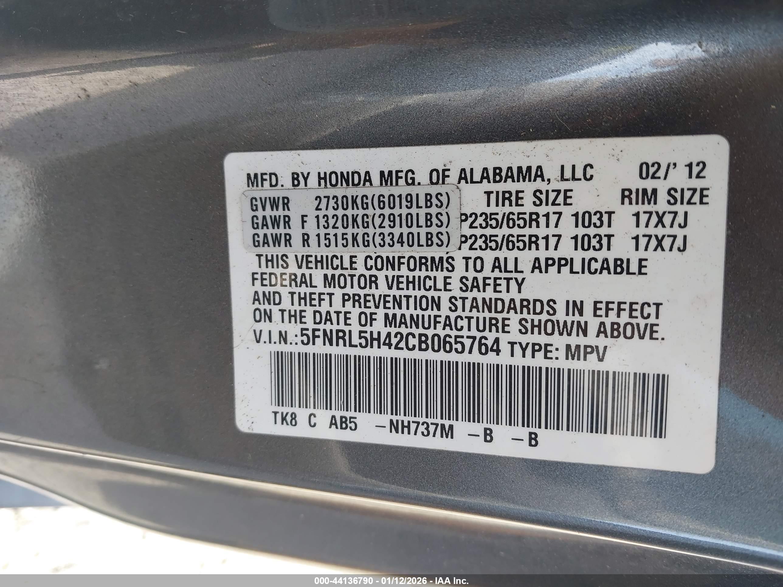HONDA ODYSSEY image 9