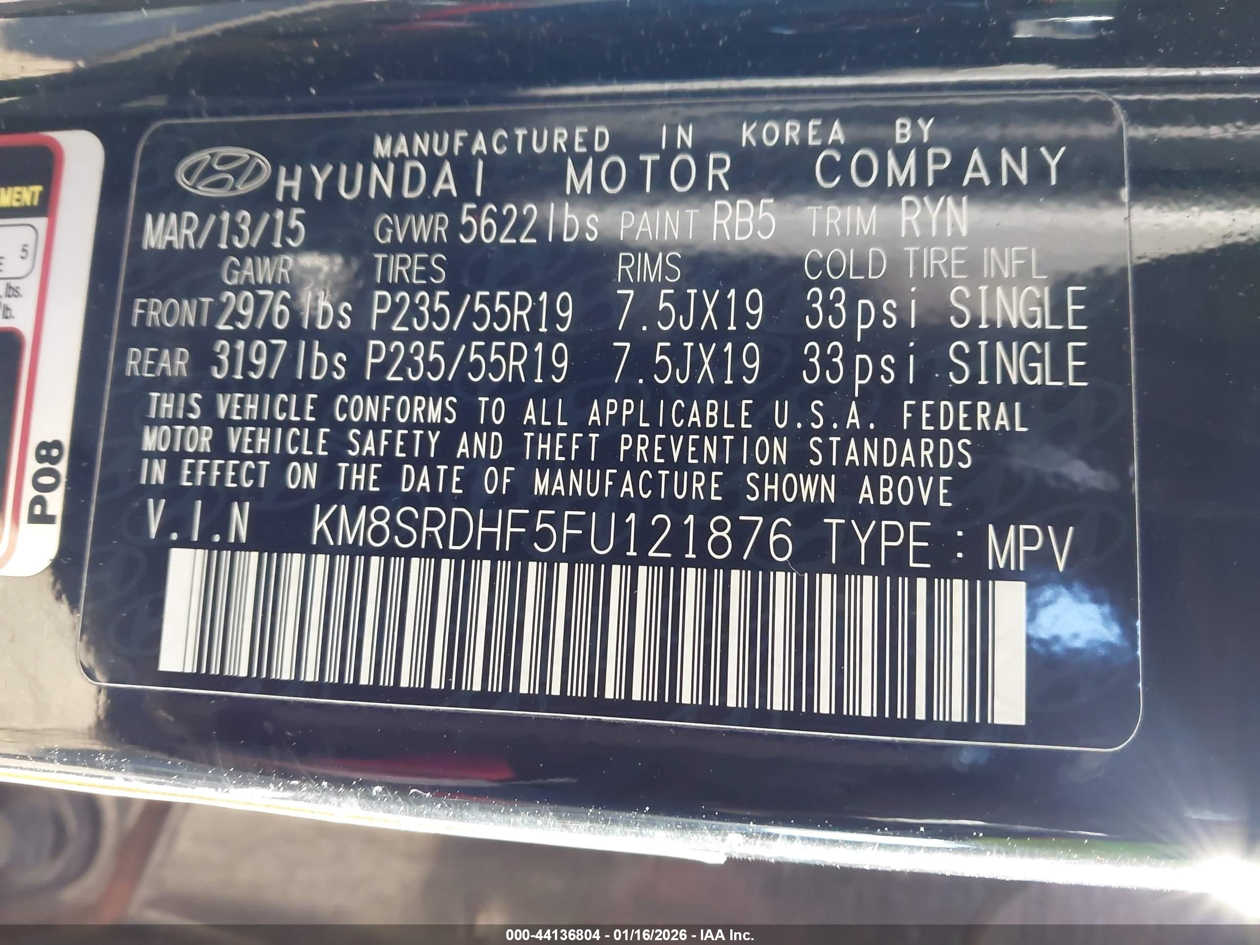 HYUNDAI SANTA image 9