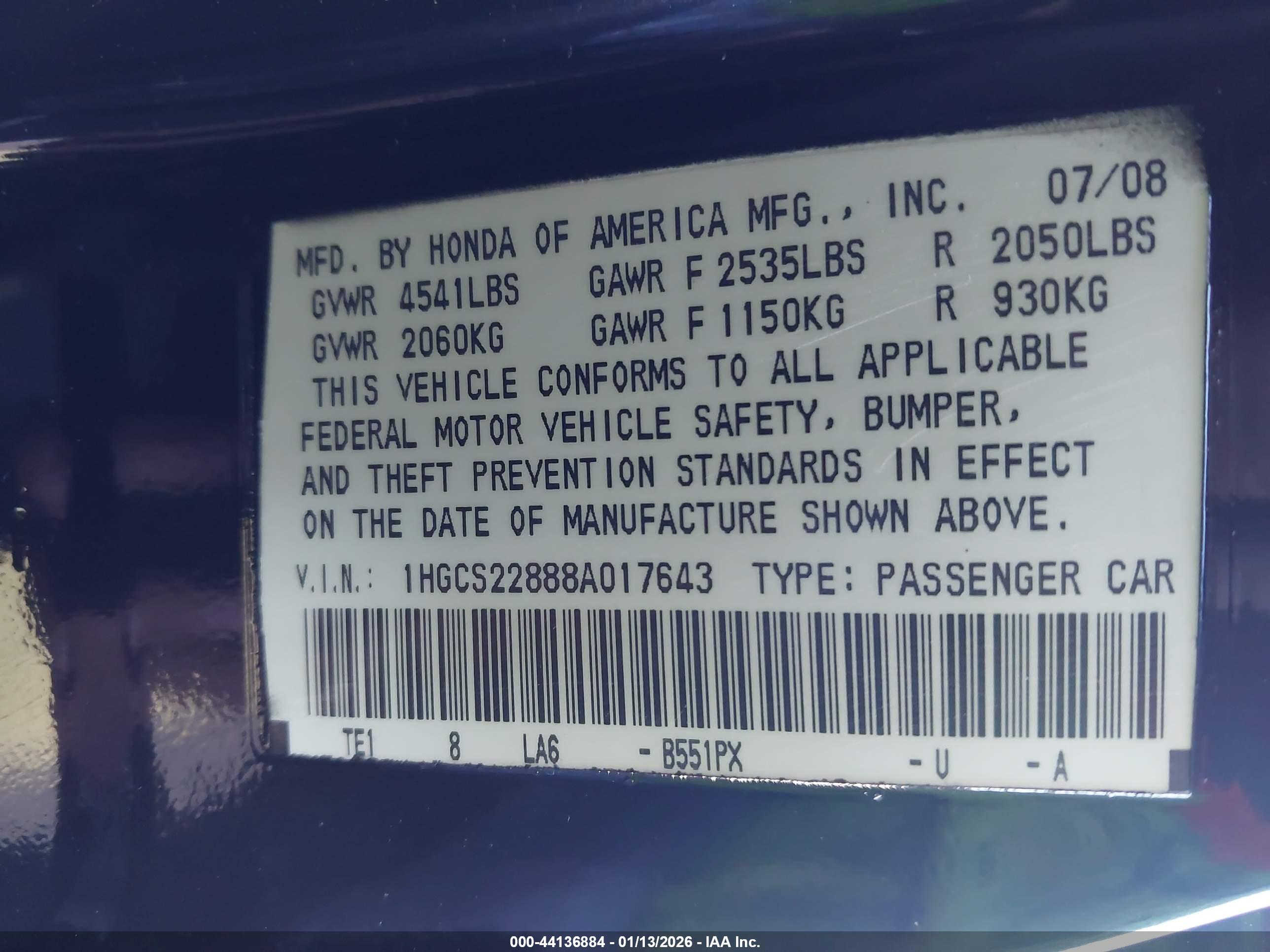 HONDA ACCORD image 9